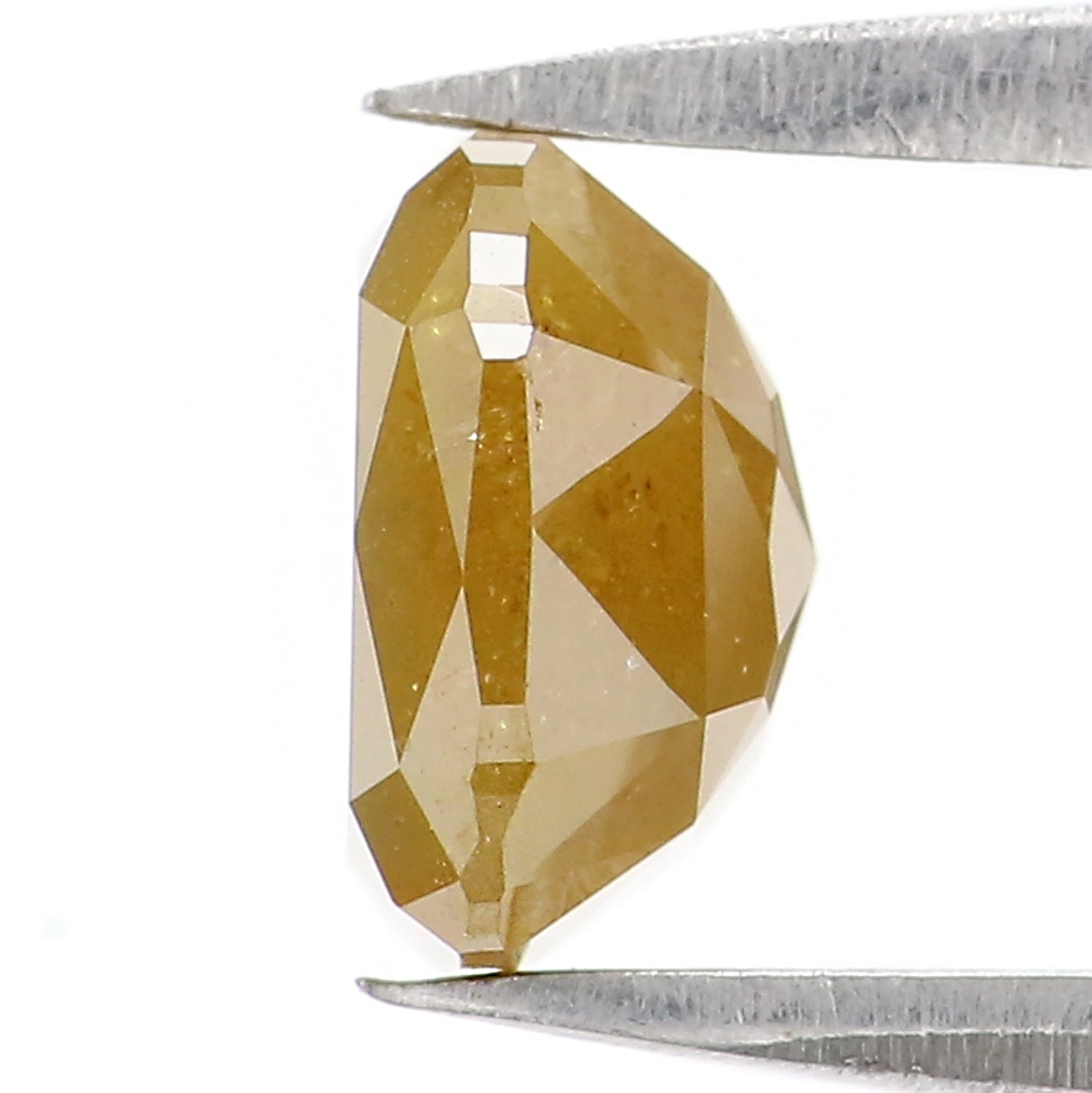 1.62 CT Natural Loose Cushion Shape Diamond Yellow Color Cushion Cut Diamond 6.70 MM Natural Yellow Diamond Cushion Rose Cut Diamond LQ7658