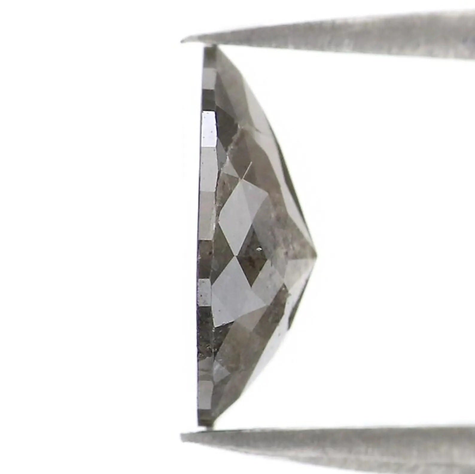 1.35 CT Natural Loose Pear Shape Diamond Salt And Pepper Pear Cut Diamond 8.70 MM Natural Diamond Grey Color Pear Rose Cut Diamond NQ8248
