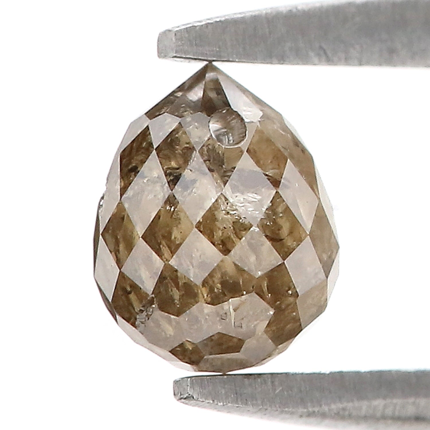 0.76 Ct Natural Loose Briolette Shape Diamond Brown Color Drop Cut Diamond 5.20 MM Natural Loose Yellow Color Briolette Cut Diamond LQ9839
