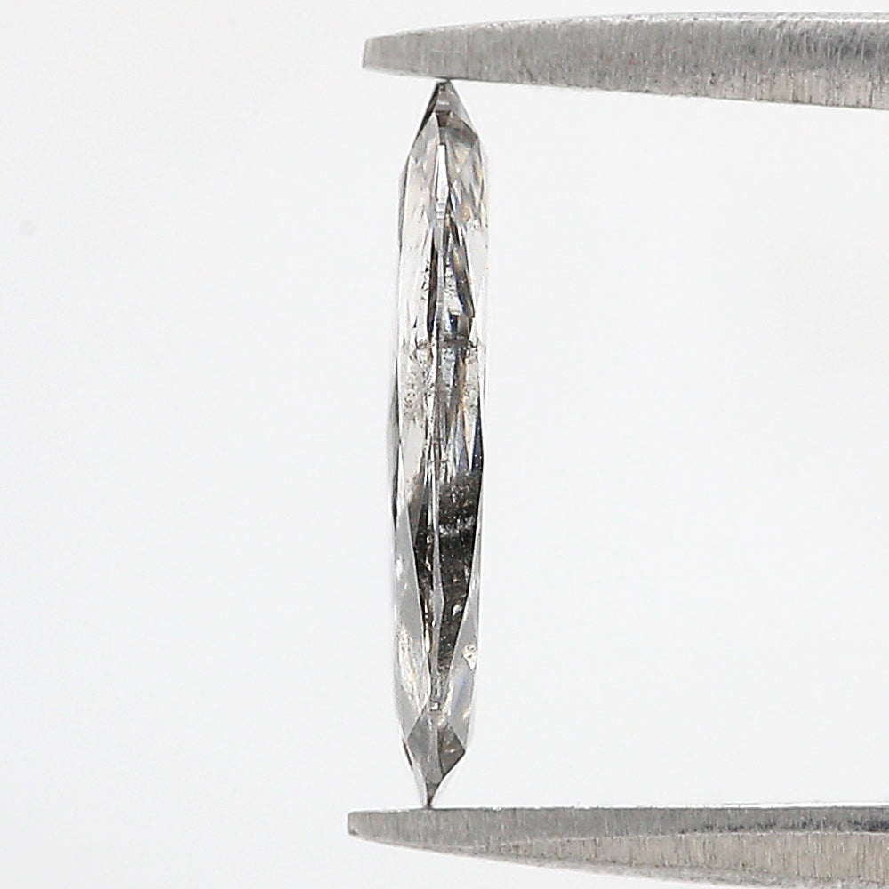 1.79 CT Oval Rose Cut Salt And Pepper Lab Grown 12.30 MM Loose Diamond CVD Fancy Black Grey Color Lab Created Antique Cut Diamonds N2632