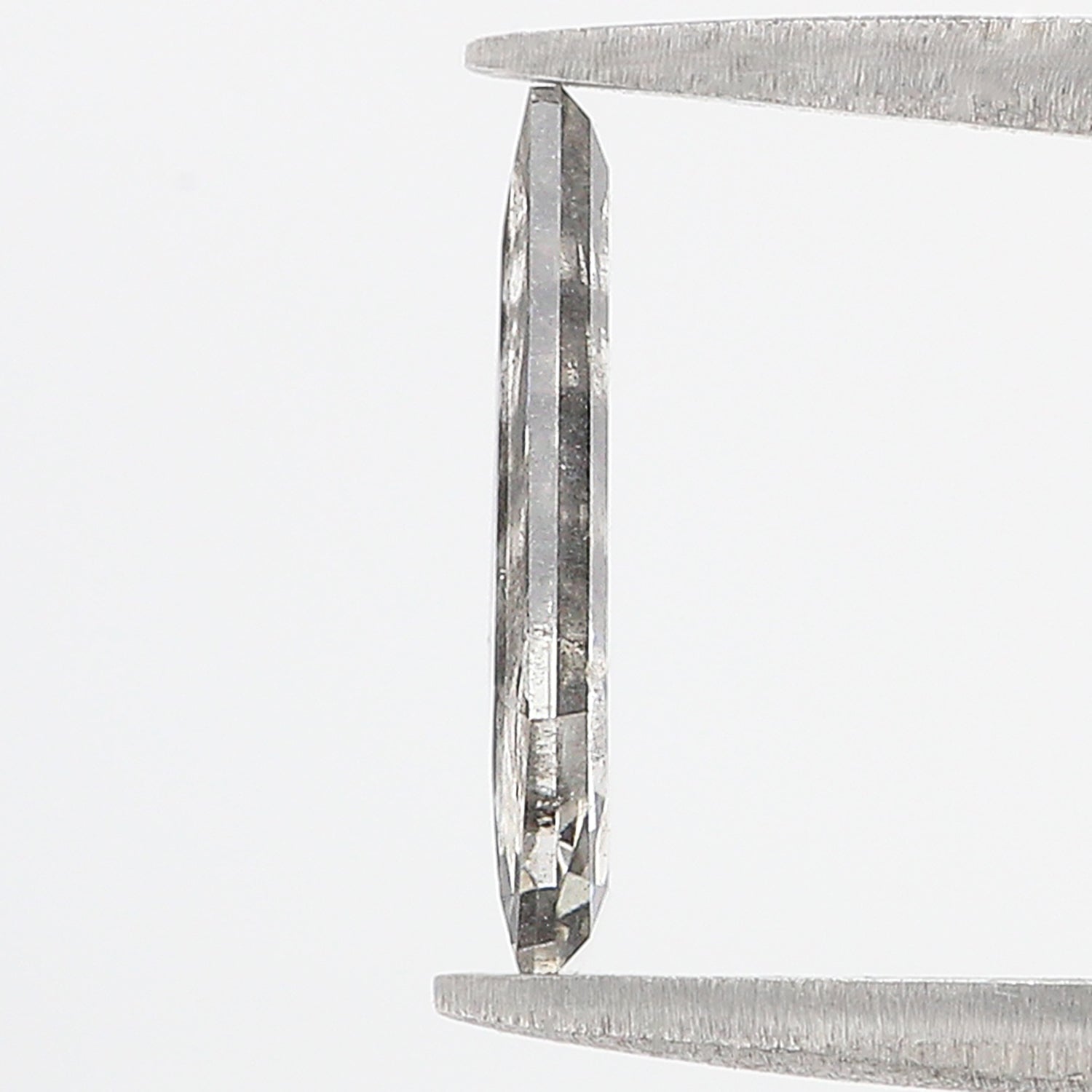 1.31 CT Coffin Rose Cut Salt And Pepper Lab Grown 11.70 MM Loose Diamond CVD Fancy Black Grey Color Lab Created Antique Cut Diamonds N2639