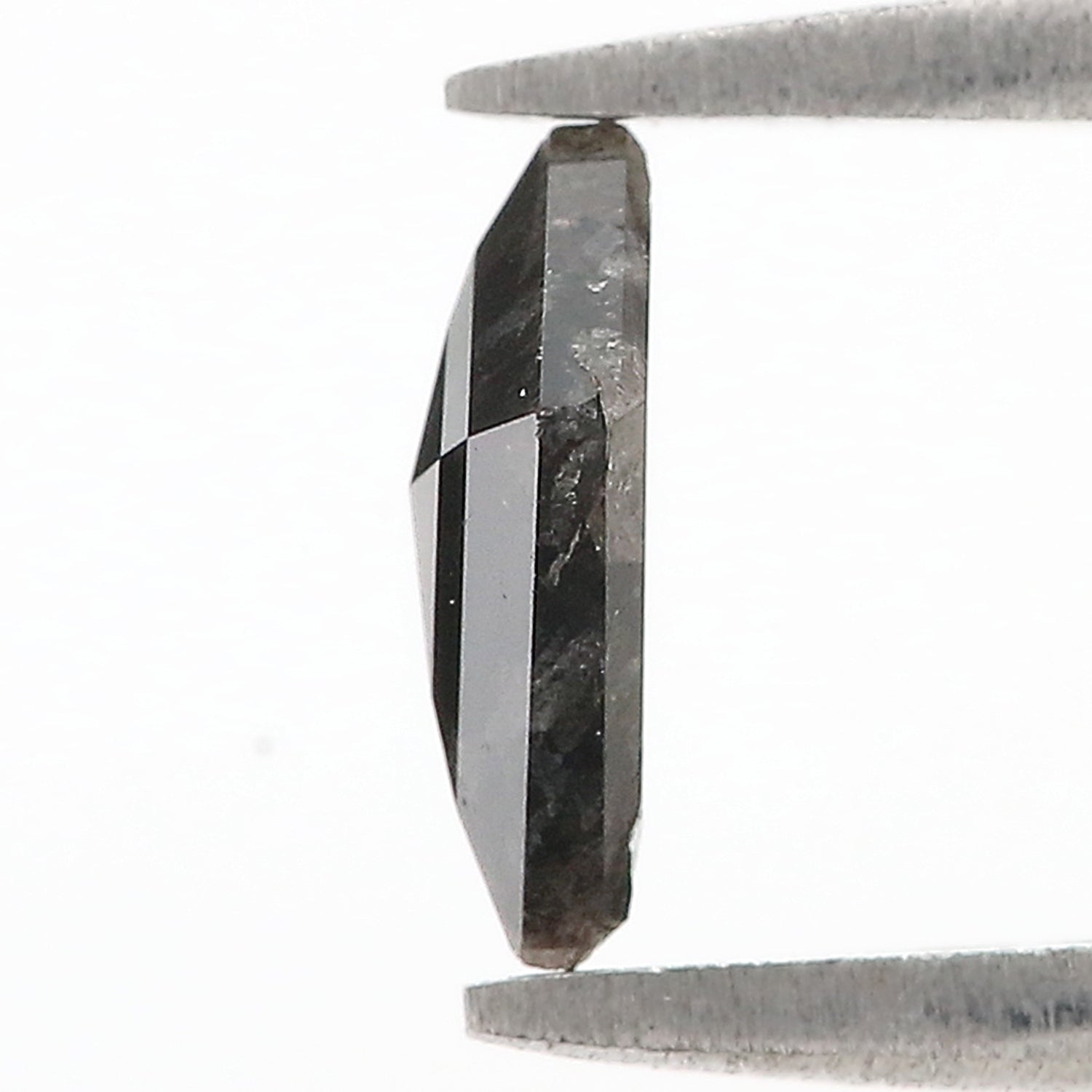 0.81 CT Natural Loose Kite Shape Diamond Salt And Pepper Kite Cut Diamond 8.20 MM Natural Loose Black Grey Color Kite Rose Cut Diamond L3409