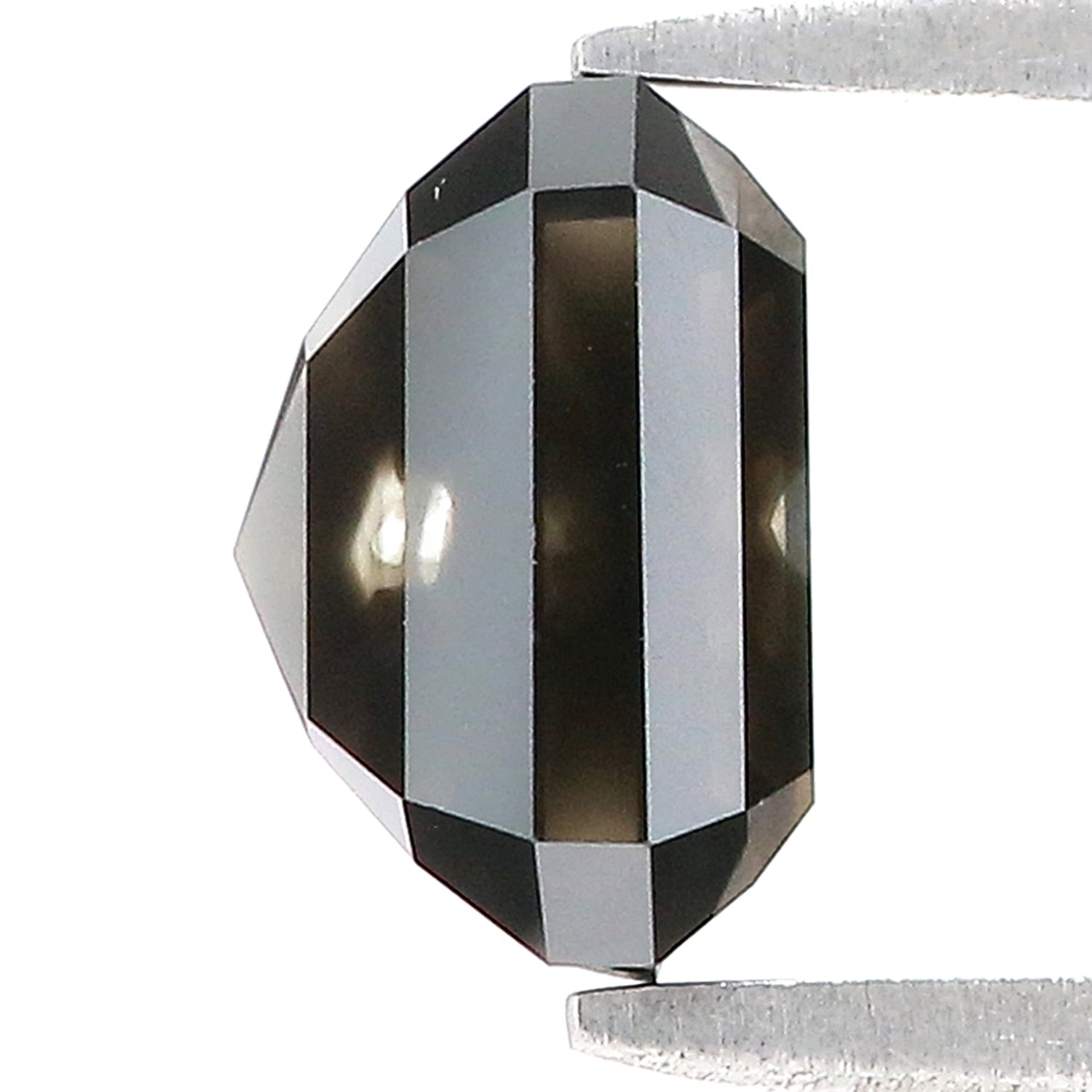 3.05 CT Natural Loose Emerald Shape Diamond Black Color Emerald Cut Diamond 7.90 MM Natural Loose Diamond Emerald Rose Cut Diamond QL9503
