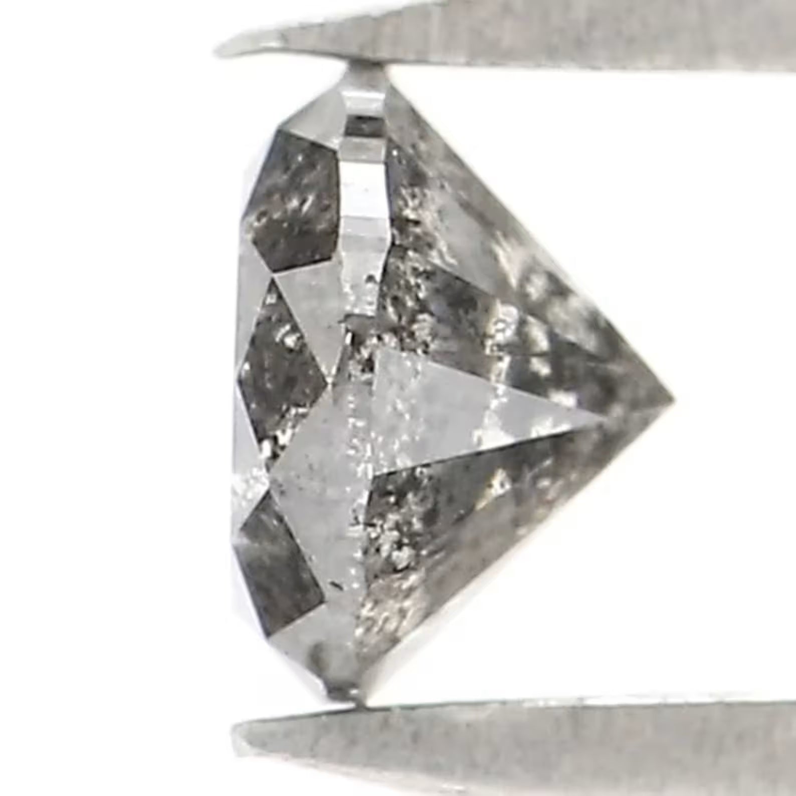 0.35 CT Natural Loose Round Shape Diamond Salt And Pepper Round Diamond 4.25 MM Natural Black Grey Color Round Brilliant Cut Diamond NQ2333