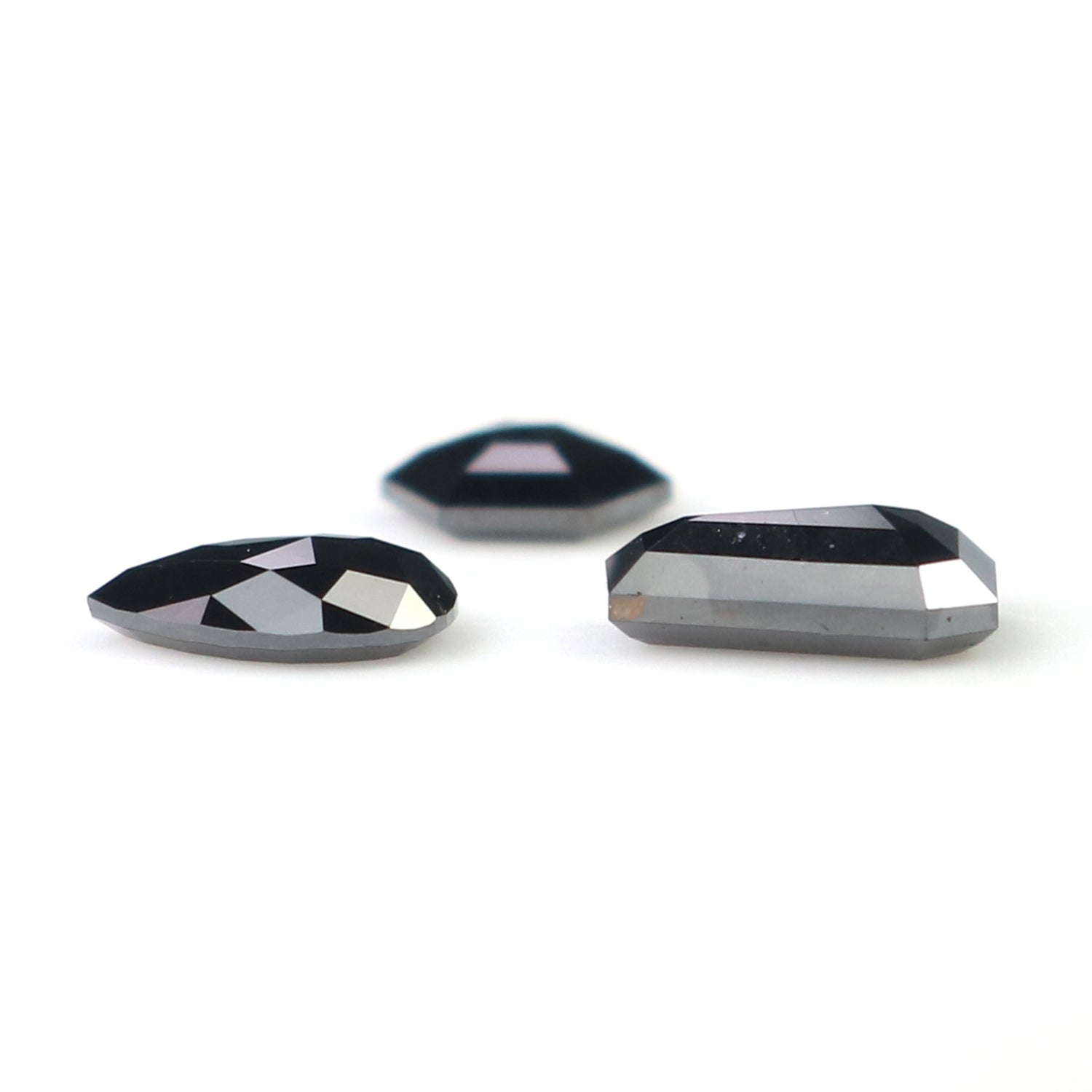 0.86 CT Natural Loose Mix Shape Diamond Black Color Mix Shape Diamond 5.35 MM Natural Loose Diamond Black Mix Shape Rose Cut Diamond N2266