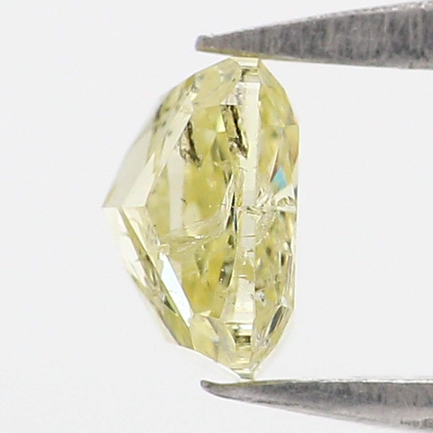 0.56 CT IGI Certified Natural Loose Modified Cushion Cut Diamond 4.80 MM Natural Fancy Yellow Color Cushion Brilliant Cut Diamond QL7701