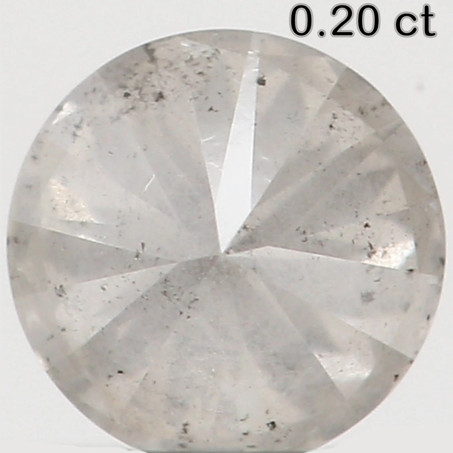 0.20 Ct Natural Loose Round Shape Diamond White Milky Color Round Diamond 3.70 MM Natural Loose Diamond Round Brilliant Cut Diamond N7947