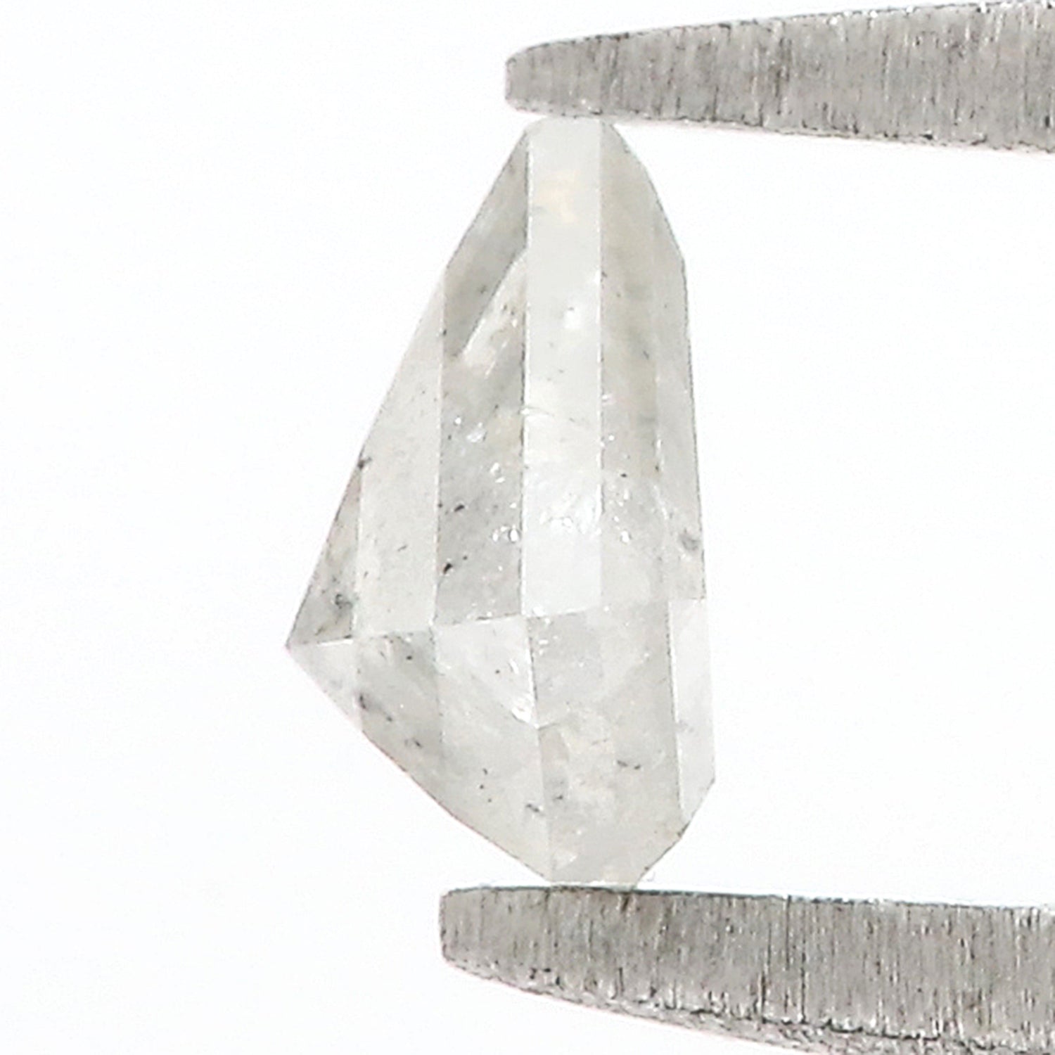 0.47 Ct Natural Loose Shield Shape Diamond Salt And Pepper Shield Shape Diamond 5.40 MM Natural Gray Color Shield Rose Cut Diamond QL9683