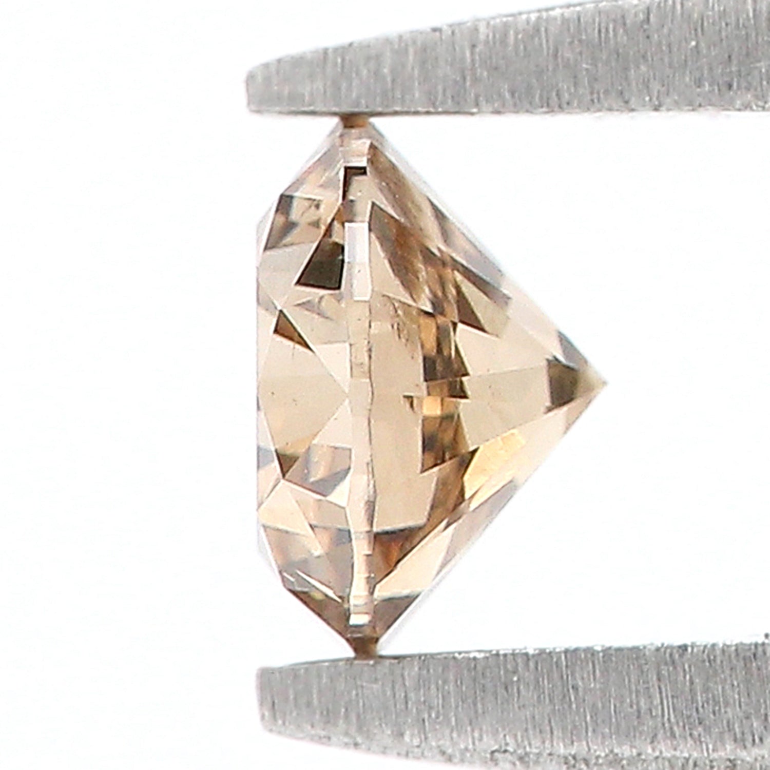 0.36 Ct Natural Loose Round Shape Diamond Brown Color Round Cut Diamond 4.40 MM Natural Loose Brown Color Round Brilliant Cut Diamond LQ484