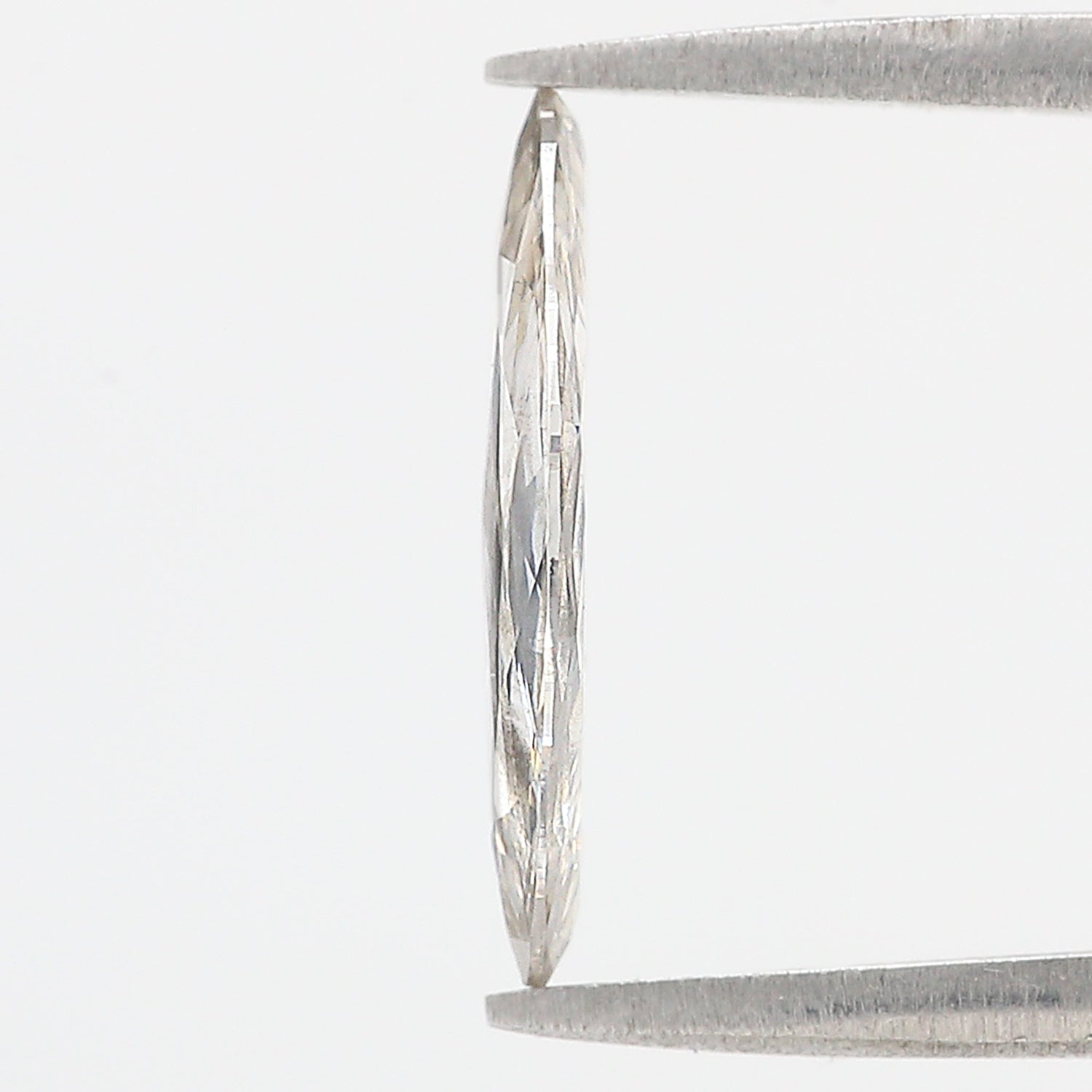 1.87 CT Marquise Rose Cut Salt And Pepper Lab Grown 14.60 MM Loose Diamond CVD Fancy Black Grey Color Lab Created Antique Cut Diamonds L3569