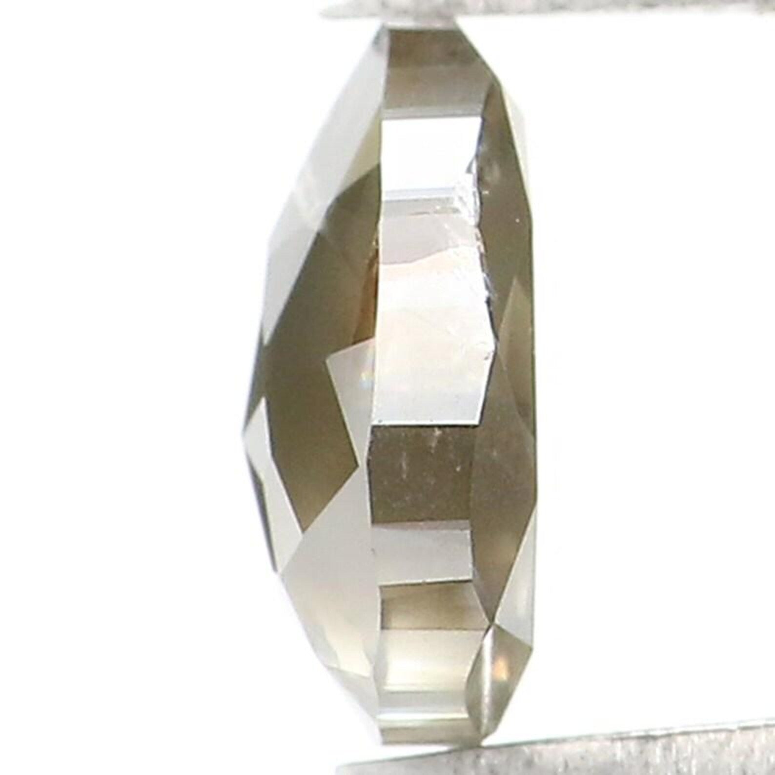 0.54 CT Natural Loose Pear Shape Diamond Green Color Pear Cut Diamond 5.65 MM Natural Loose Diamond Grey Color Pear Rose Cut Diamond NQ1769