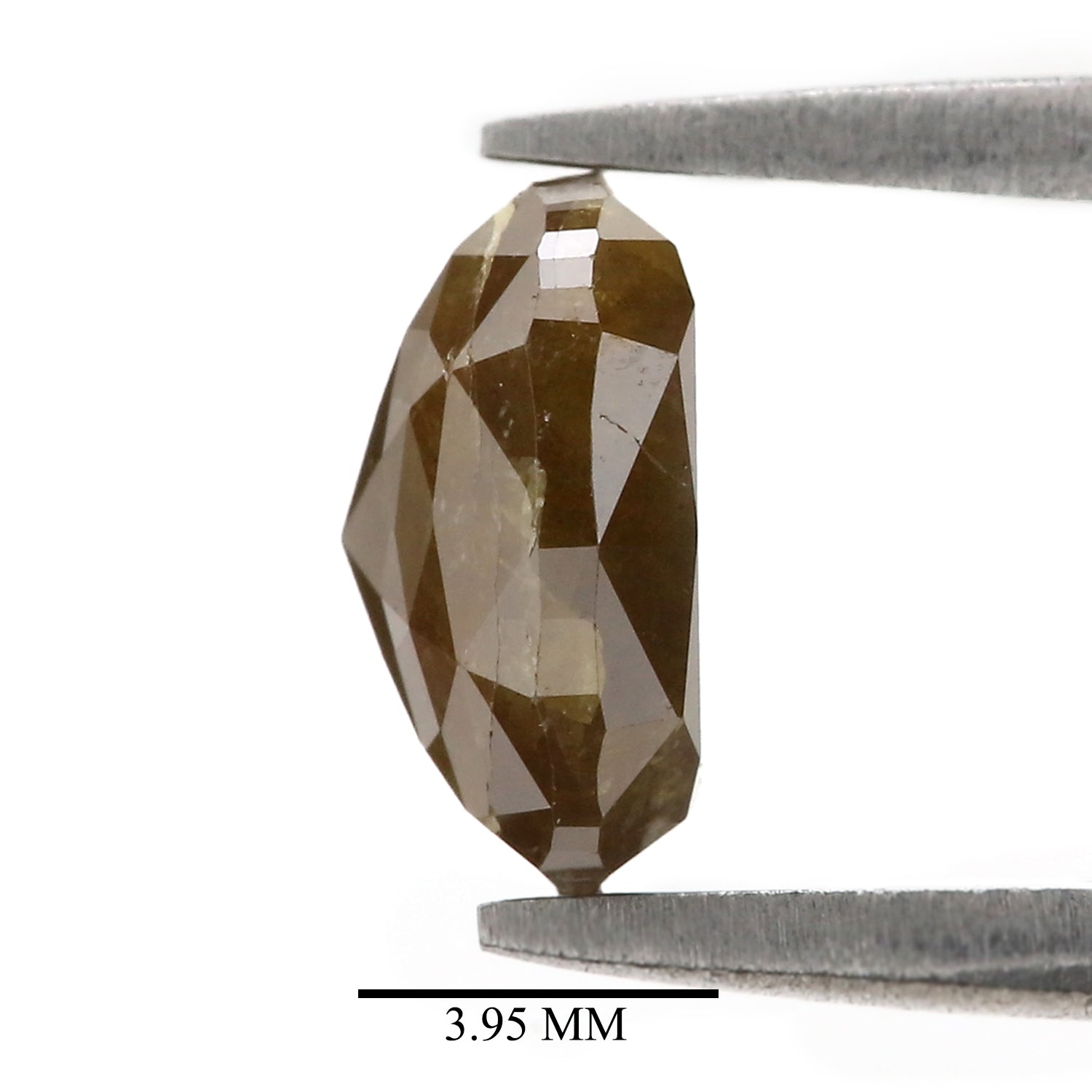 Natural Cushion Brown Color Diamond 2.20 CT Loose Cushion Rose Cut Brown Color Stone 7.90 MM Rustic Diamond For Custom Engagement Ring L3647