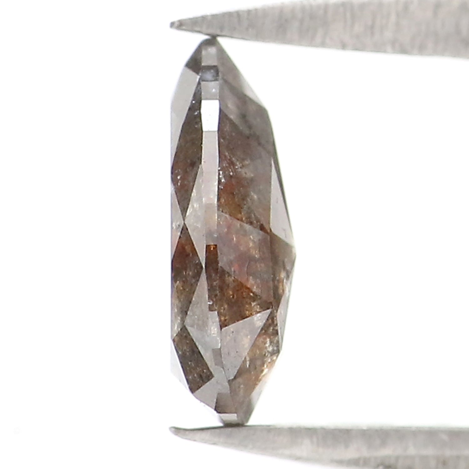 0.69 CT Natural Loose Pear Shape Diamond Salt And Pepper Pear Cut Diamond 7.00 MM Natural Brown Color Diamond Pear Rose Cut Diamond KQ2677