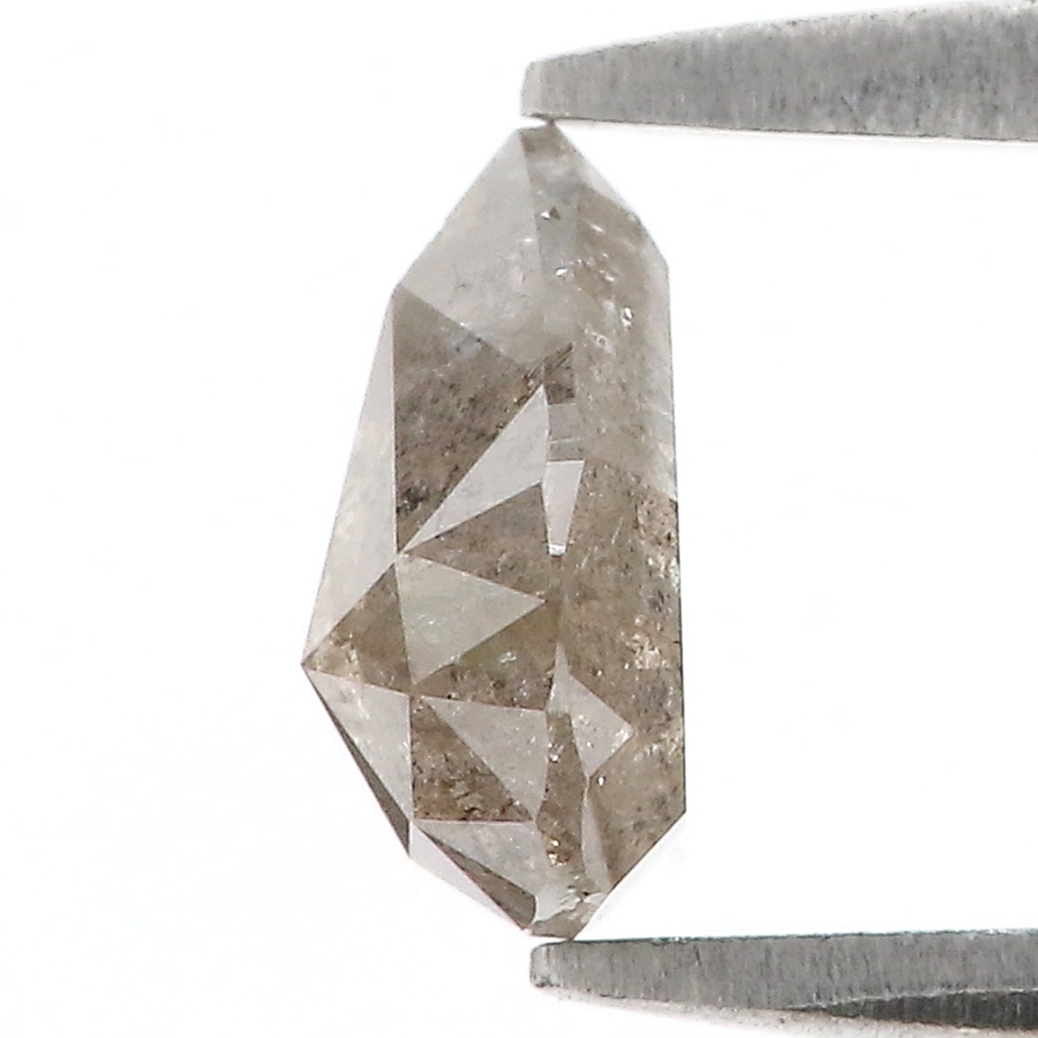 0.98 CT Natural Loose Pear Shape Diamond Salt And Pepper Pear Diamond 7.30 MM Natural Loose Diamond Grey Color Pear Rose Cut Diamond LQ7712