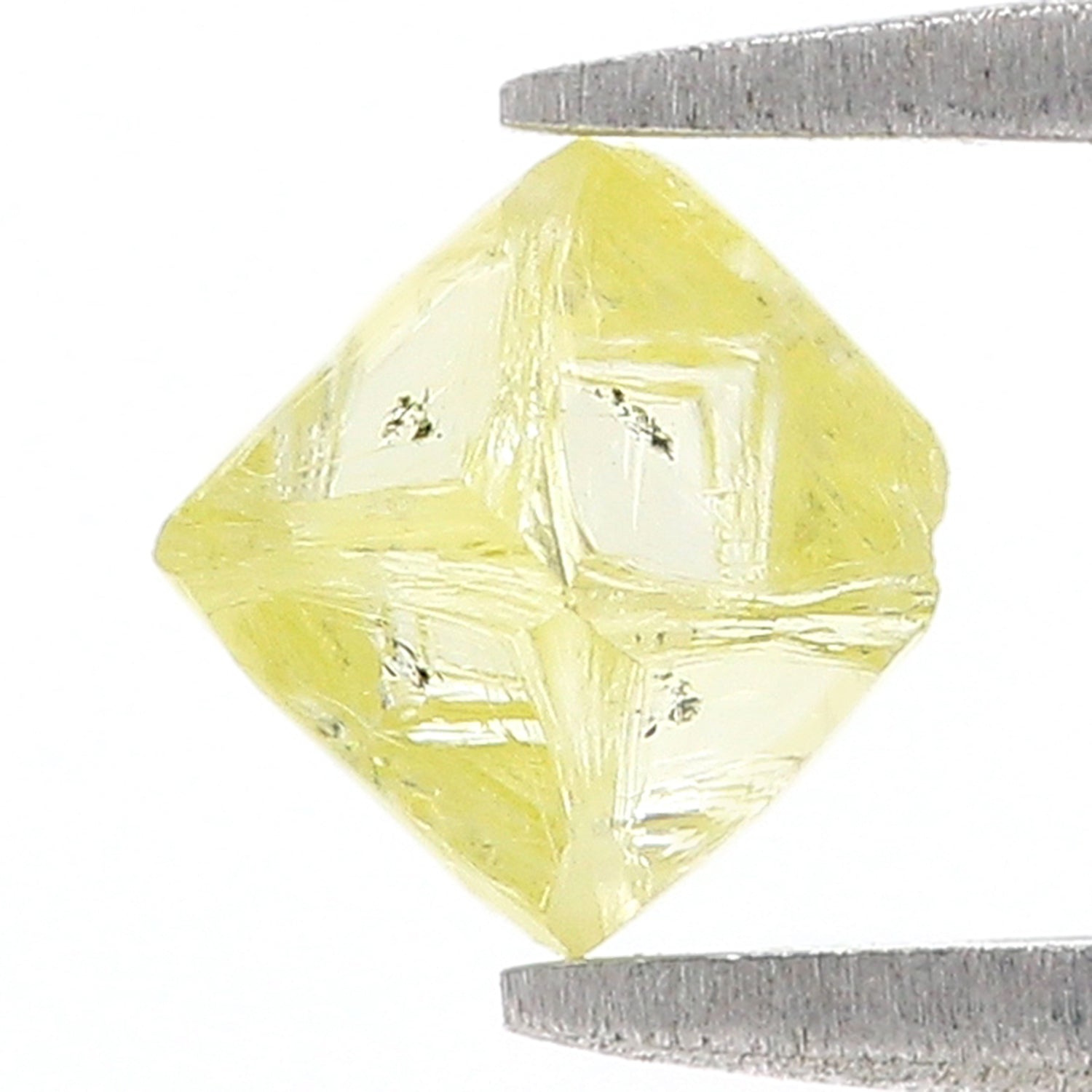 1.28 CT Natural Loose Rough Shape Diamond Yellow Color Rough Cut Diamond 6.65 MM Natural Yellow Diamond Rough Irregular Cut Diamond L3565