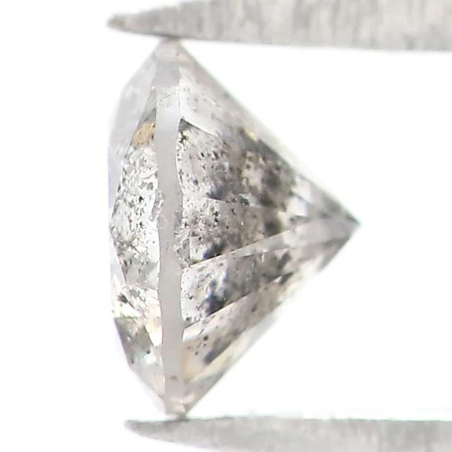 0.28 CT Natural Loose Round Shape Diamond Salt And Pepper Round Diamond 4.10 MM Natural Black Grey Color Round Brilliant Cut Diamond NQ9168