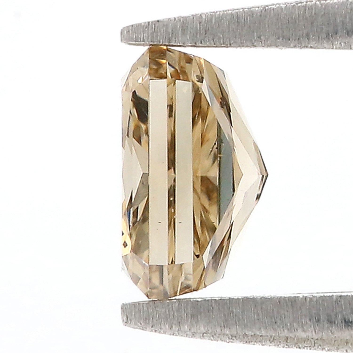 1.01 CT Natural Loose Radiant Shape Diamond Brown Color Radiant Cut Diamond 5.95 MM Natural Green Color Radiant Brilliant Cut Diamond L3592
