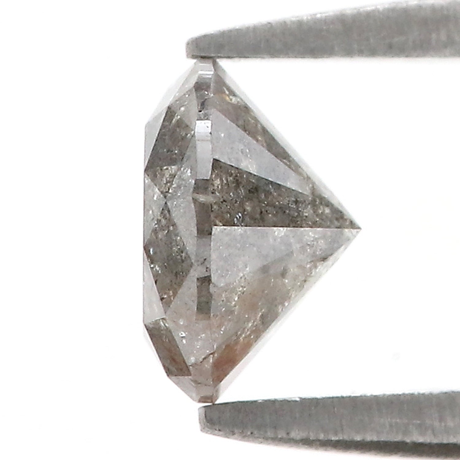 1.28 CT Natural Loose Round Shape Diamond Grey Color Round Cut Diamond 6.75 MM Natural Loose Grey Diamond Round Brilliant Cut Diamond LQ443