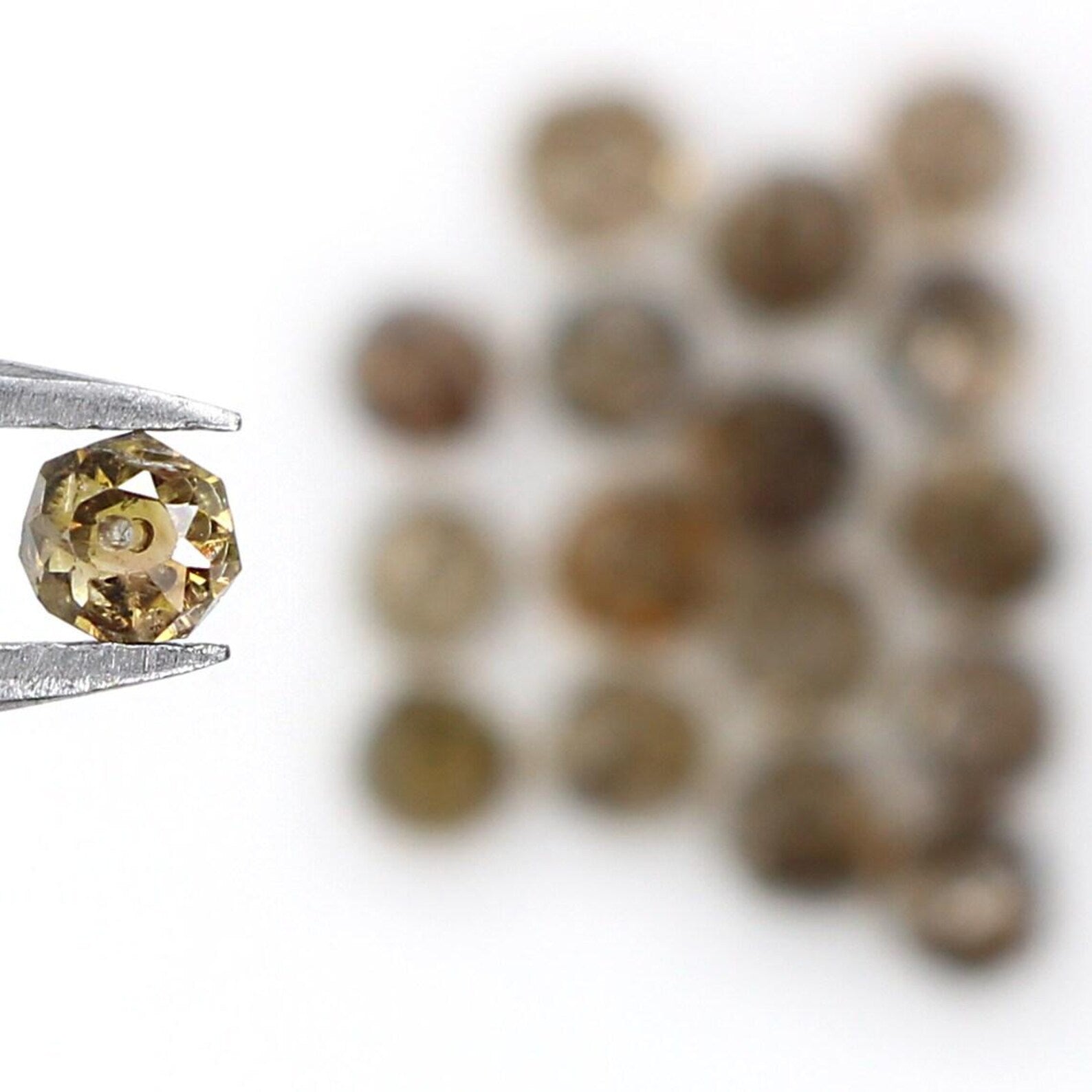 2.00 CT Natural Loose Bead Shape Diamond Brown Color Bead Diamond 2.50 MM Natural Loose Diamond Brown Color Bead Rose Cut Diamond NQ1729