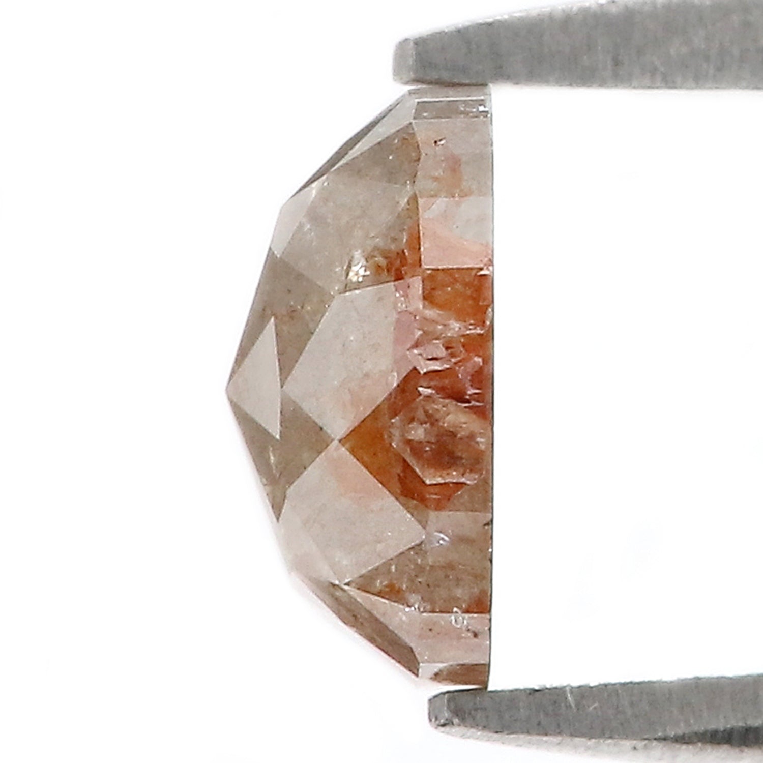 1.14 CT Natural Loose Cushion Shape Diamond Grey Color Cushion Diamond 6.60 MM Natural Loose Grey Diamond Cushion Rose Cut Diamond LQ7709
