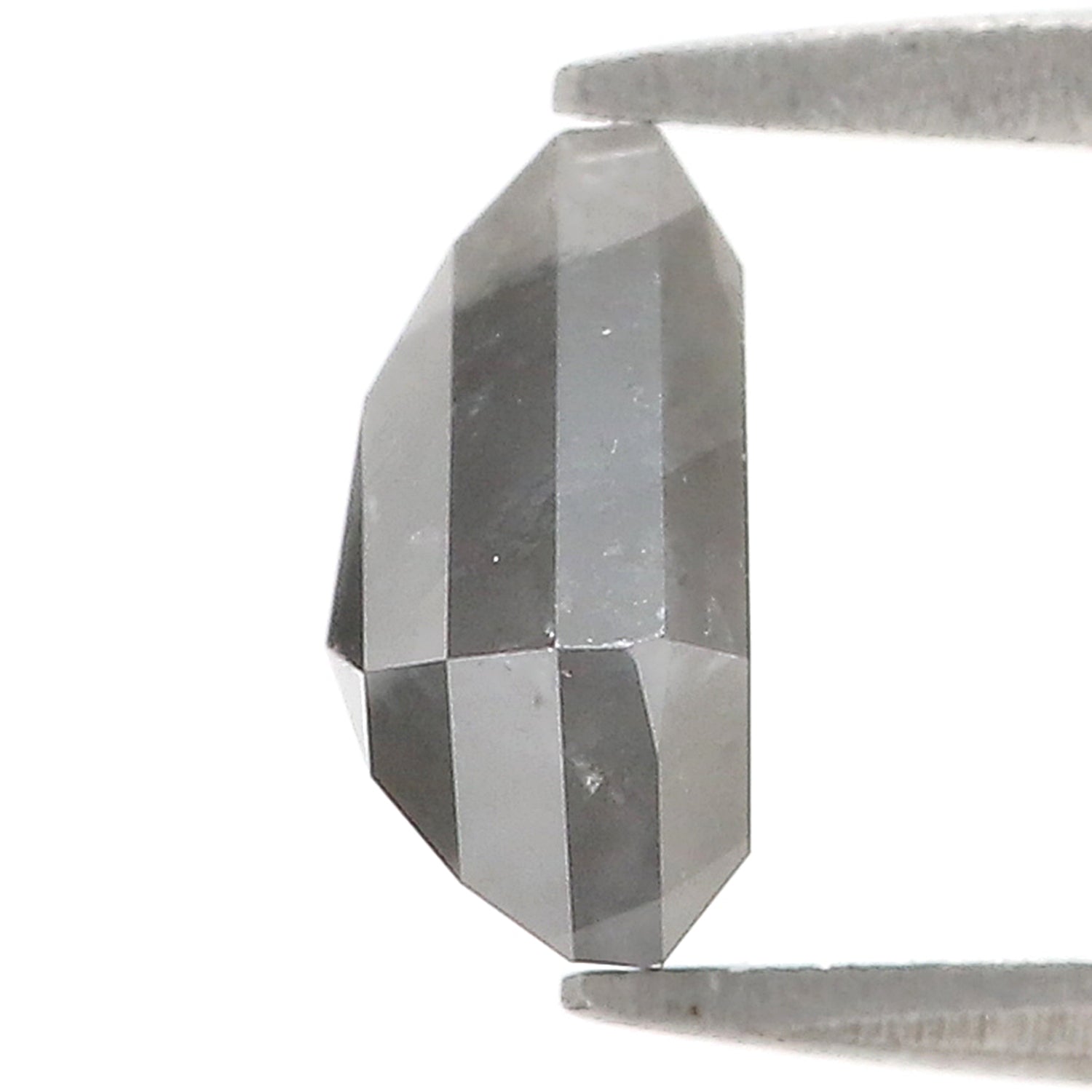 3.45 Ct Natural Loose Shield Shape Diamond Salt And Pepper Shield Shape Diamond 8.70 MM Natural Gray Color Shield Rose Cut Diamond QL1055