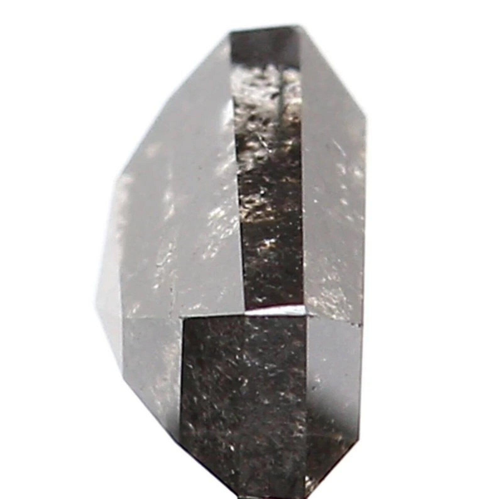 0.84 Ct Natural Loose Shield Cut Diamond Salt And Pepper Shield Diamond 5.20 MM Natural Loose Black Grey Color Shield Rose Cut Diamond QN943
