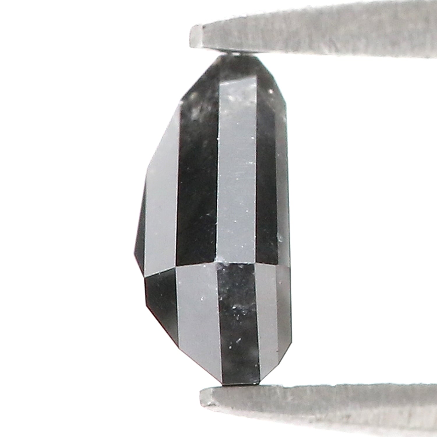 1.45 Ct Natural Loose Shield Diamond Black Color Shield Cut Diamond 6.70 MM Natural Loose Diamond Black Color Shield Rose Cut Diamond LQ154