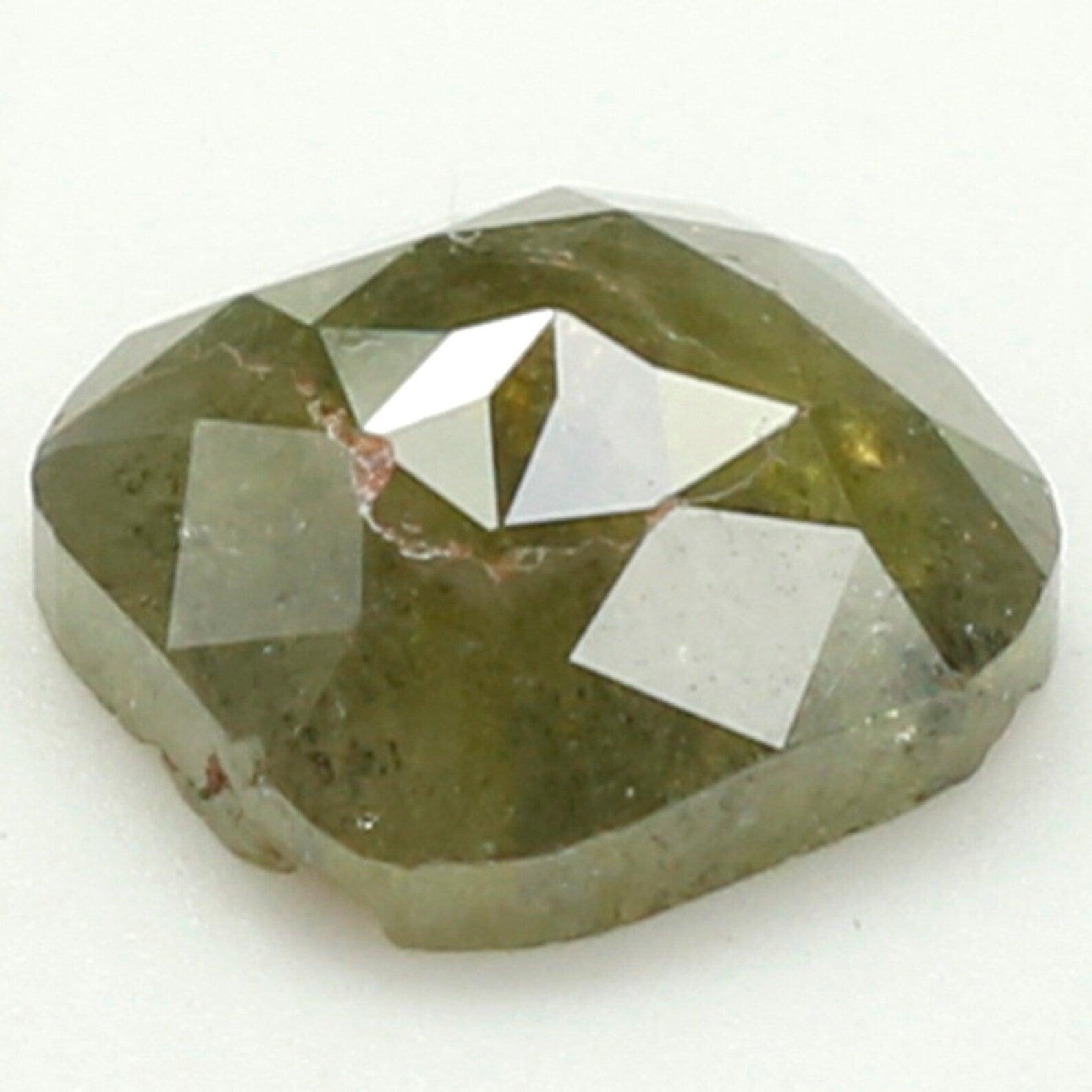 1.23 Ct Natural Loose Diamond, Cushion Diamond, Green Diamond, Grey Diamond, Polished Diamond, Real Diamond, Rustic Diamond N9657
