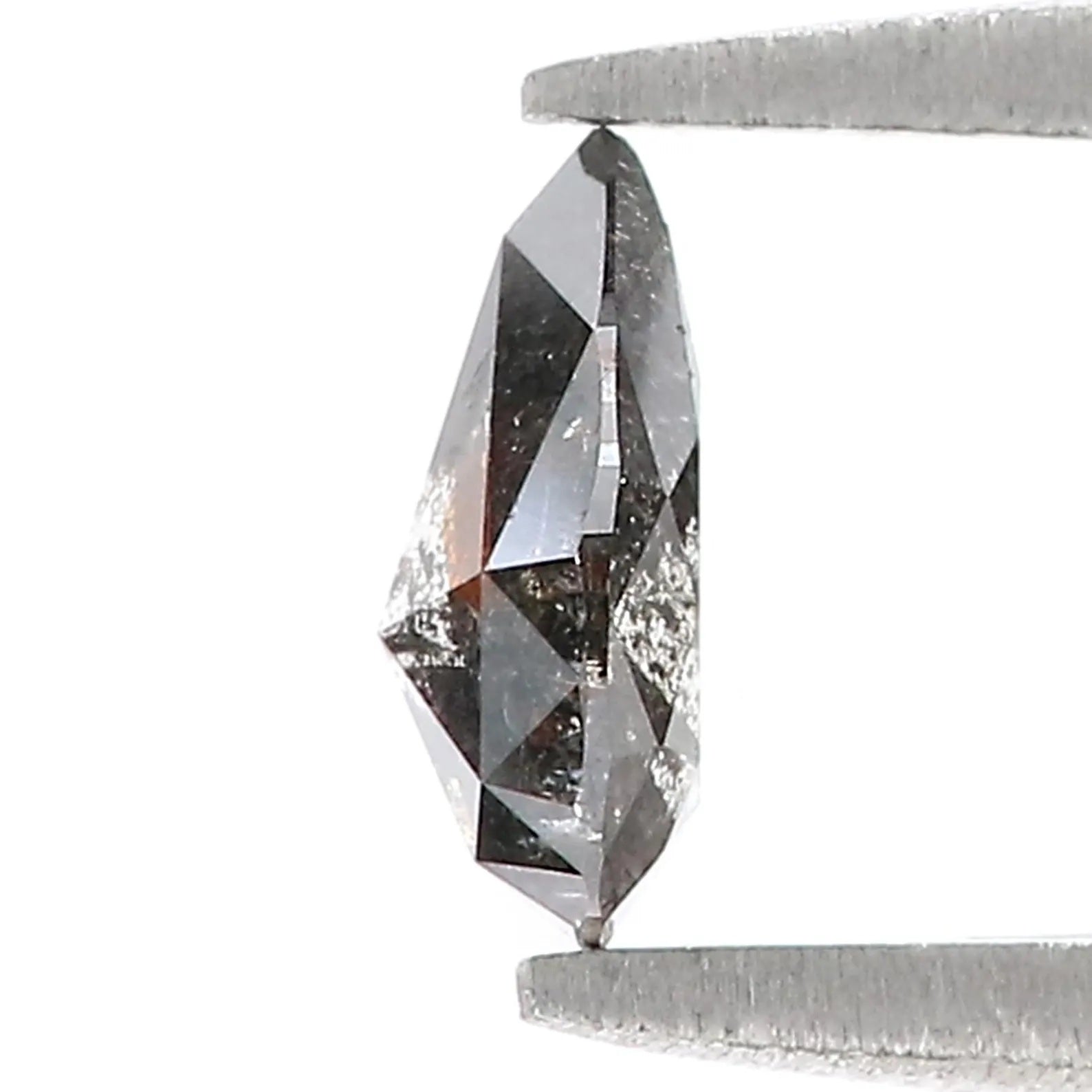 0.53 CT Natural Loose Pear Shape Diamond Salt And Pepper Pear Cut Diamond 6.75 MM Natural Loose Diamond Pear Shape Rose Cut Diamond QN8743