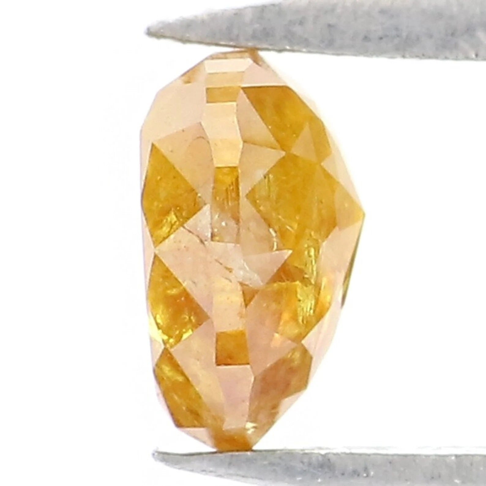 0.57 CT Natural Loose Heart Shape Diamond Yellow Color Heart Cut Diamond 5.10 MM Natural Diamond Yellow Color Heart Rose Cut Diamond NQ1939