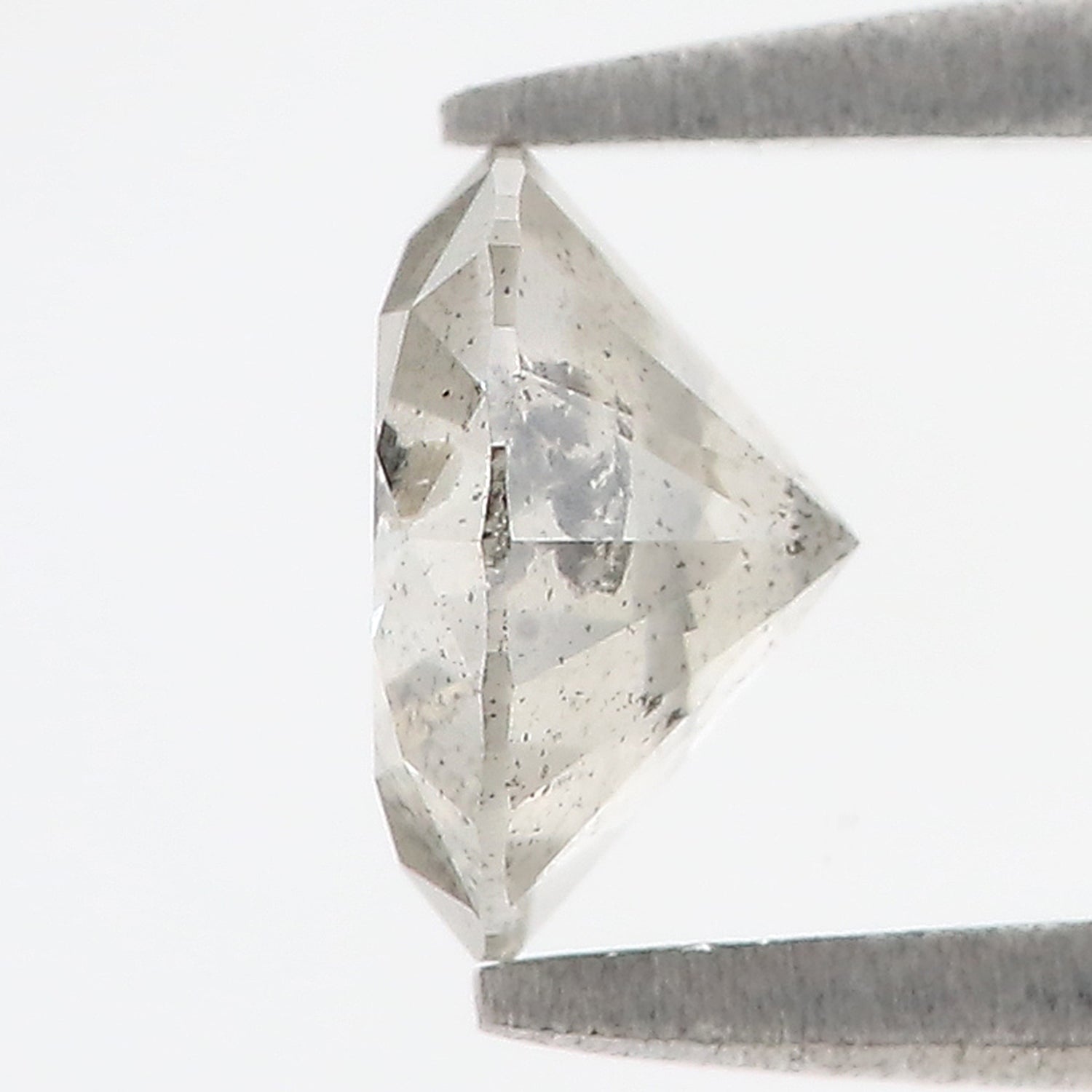 1.06 CT Natural Loose Round Shape Diamond Salt And Pepper Round Cut Diamond 6.60 MM Natural Grey Color Round Brilliant Cut Diamond LQ445