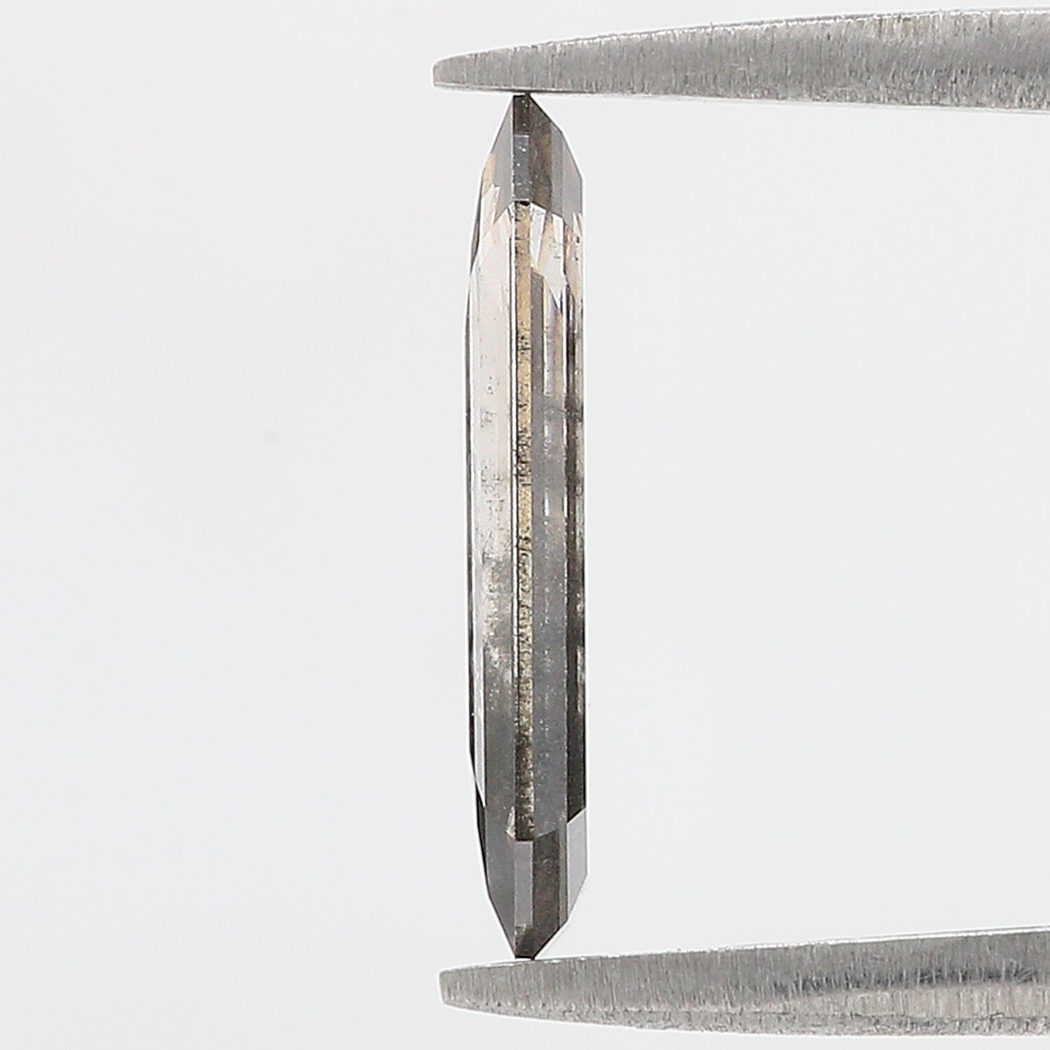 2.05 CT Emerald Rose Cut Salt And Pepper Lab Grown 13.55 MM Loose Diamond CVD Fancy Black Grey Color Lab Created Antique Cut Diamonds N2630