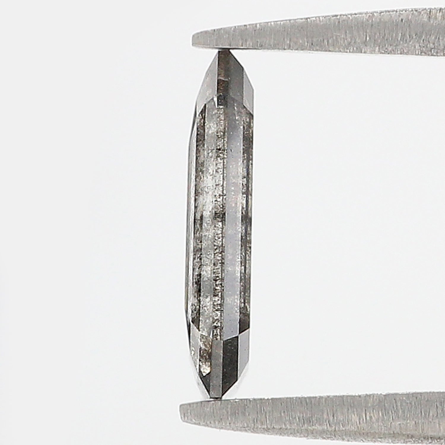1.40 CT Emerald Rose Cut Salt And Pepper Lab Grown 10.00 MM Loose Diamond CVD Fancy Black Grey Color Lab Created Antique Cut Diamonds KDL3516