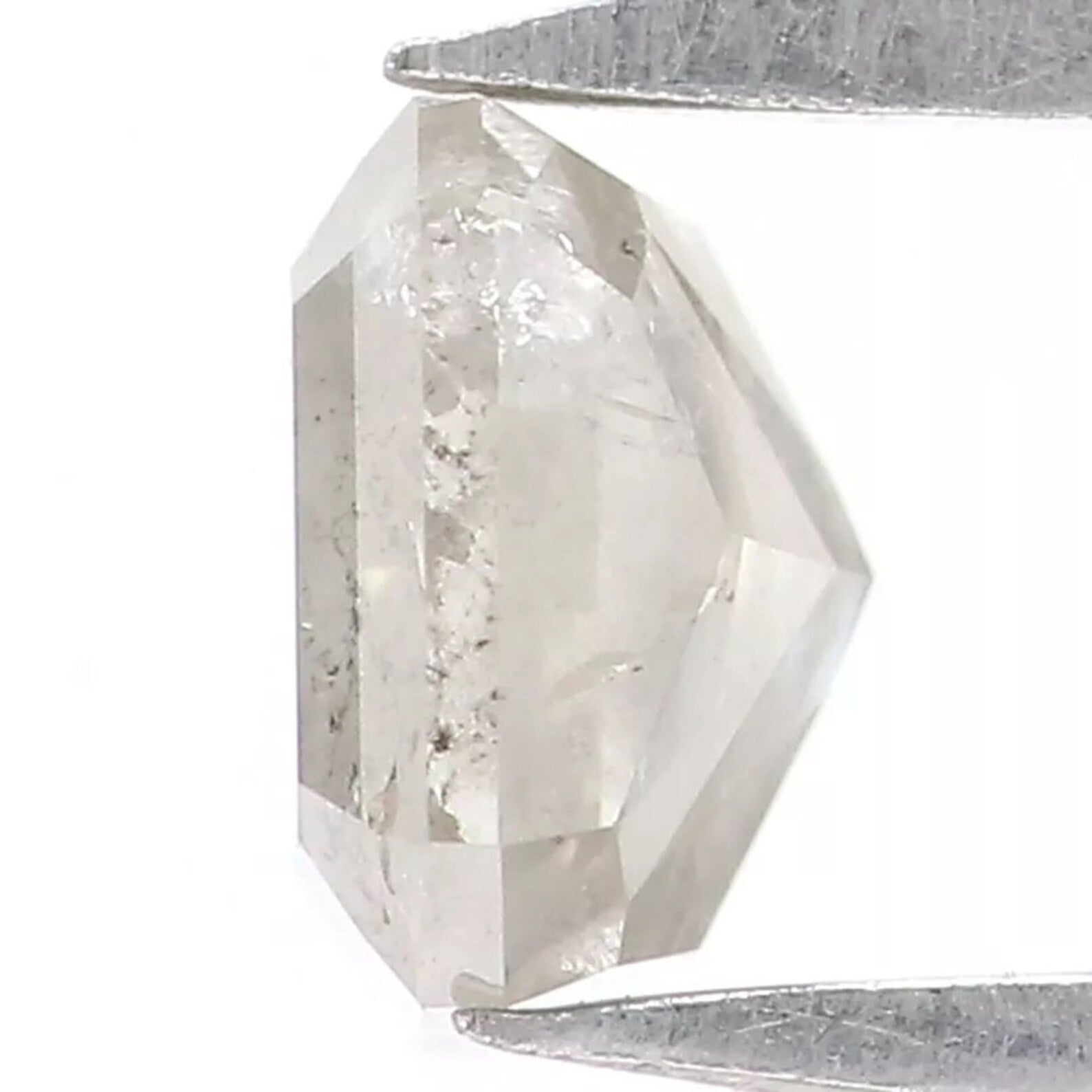 0.40 Ct Natural Loose Radiant Shape Diamond Salt And Pepper Radiant Diamond 4.10 MM Natural Grey Color Radiant Brilliant Cut Diamond NQ7640