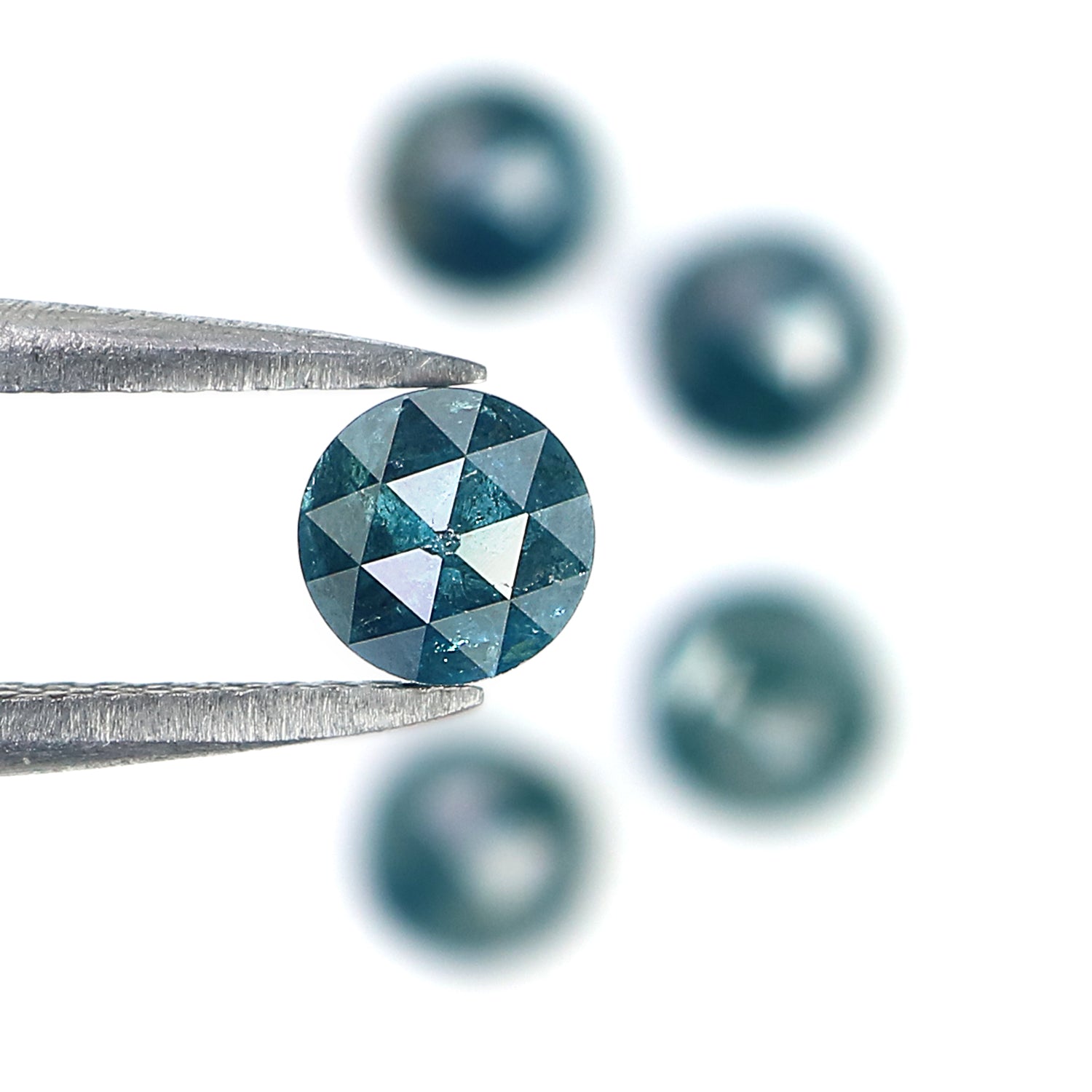 2.65 CT Natural Loose Round Rose Cut Diamond Blue Color Round Shape Diamond 4.60 MM Natural Loose Blue Color Round Rose Cut Diamond LQ2379