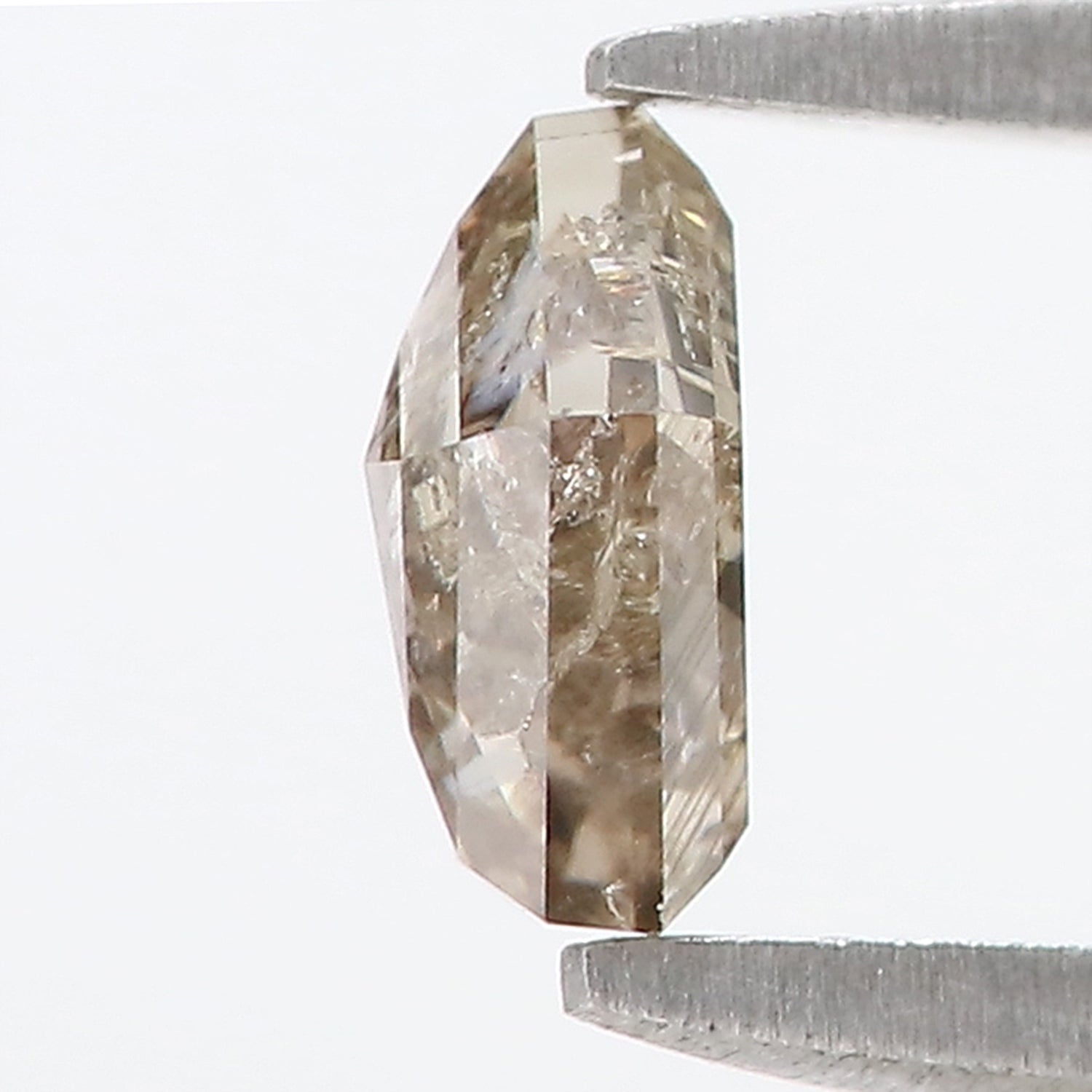 0.64 Ct Natural Loose Pentagon Shape Diamond Brown Color Pentagon Cut Diamond 5.95 MM Natural Brown Color Pentagon Rose Cut Diamond LQ9583