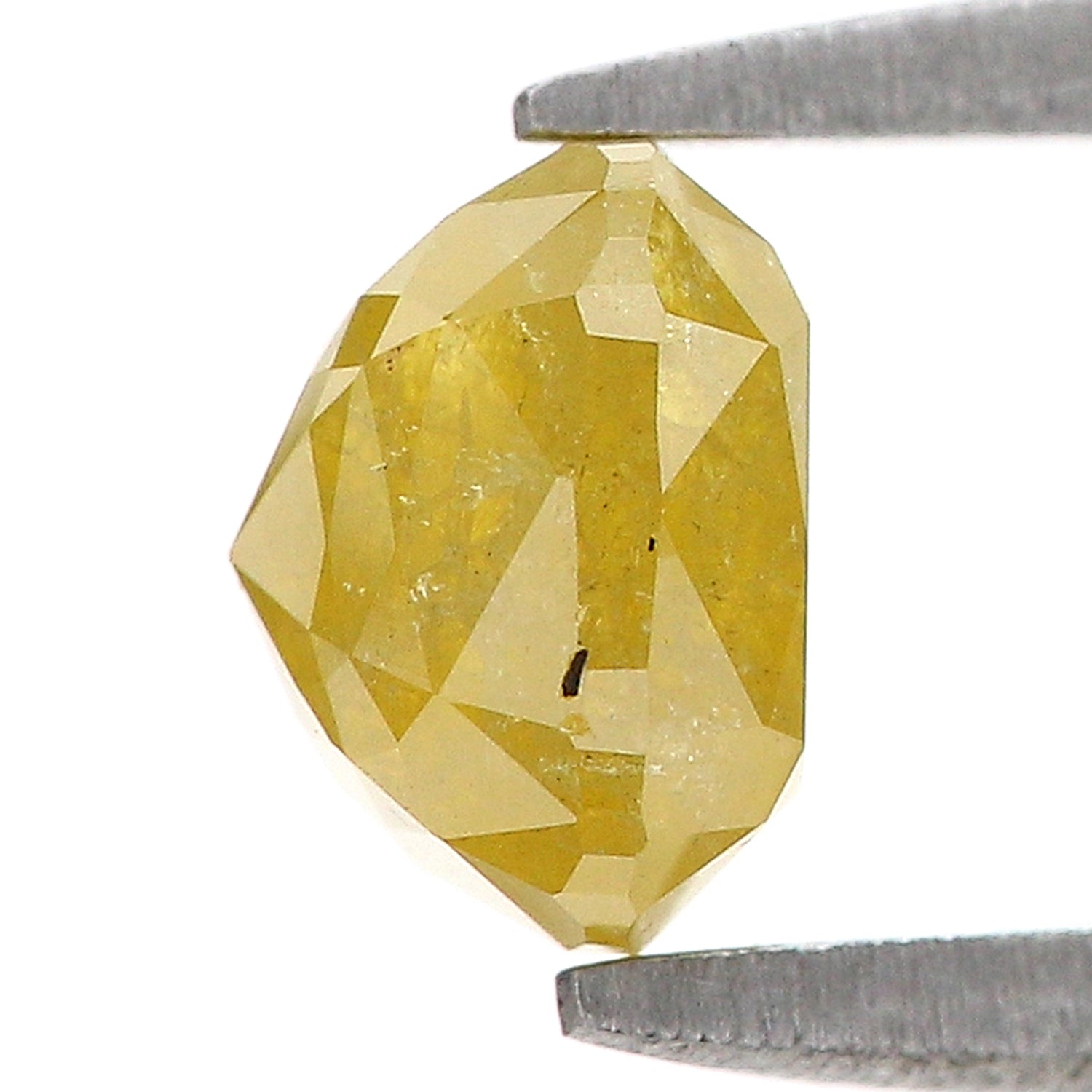 1.35 CT Natural Loose Cushion Shape Diamond Yellow Color Cushion Cut Diamond 5.95 MM Natural Yellow Color Cushion Rose Cut Diamond LQ2146