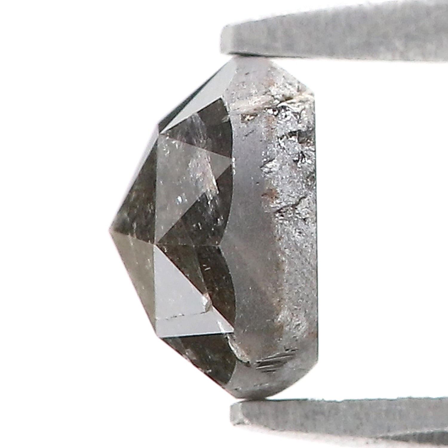 0.97 CT Natural Loose Round Rose Cut Diamond Salt And Pepper Round Shape Diamond 5.60 MM Natural Loose Diamond Round Rose Cut Diamond LQ7788