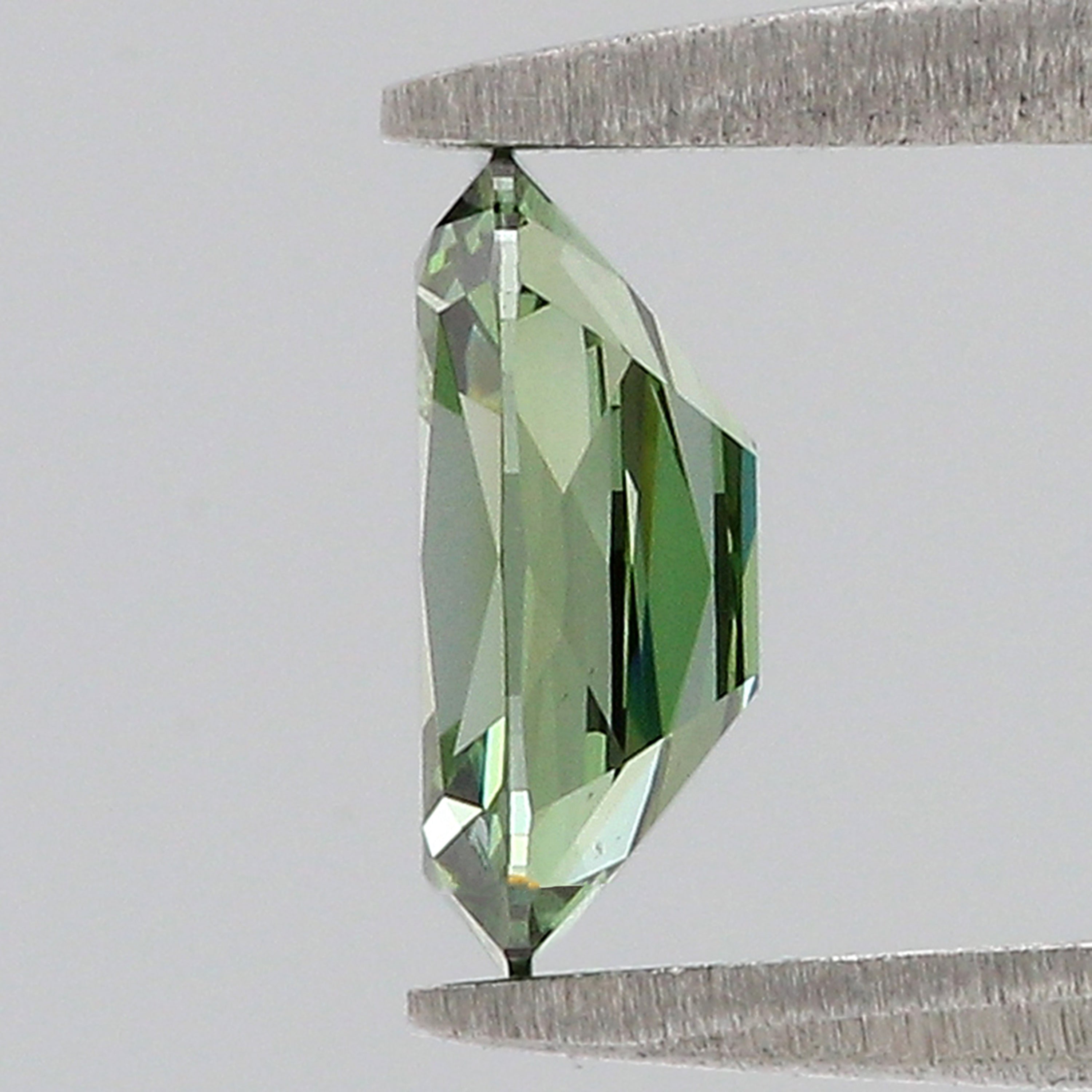1.02 CT IGI Certified Cushion Old European Cut Diamond Fancy Vivid Green Color VS1 Clarity Lab Grown Diamond Lab Created Lab Diamond L3674