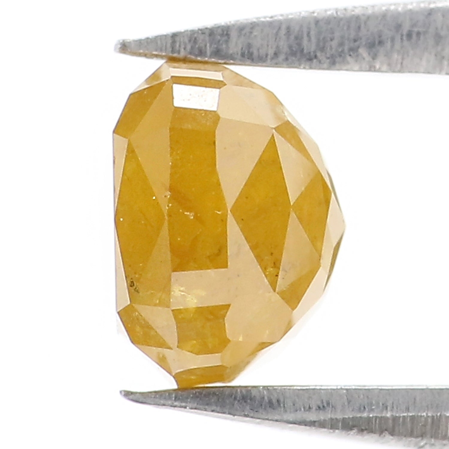 1.21 CT Natural Loose Cushion Shape Diamond Yellow Color Cushion Cut Diamond 5.55 MM Natural Yellow Diamond Cushion Rose Cut Diamond LQ9239