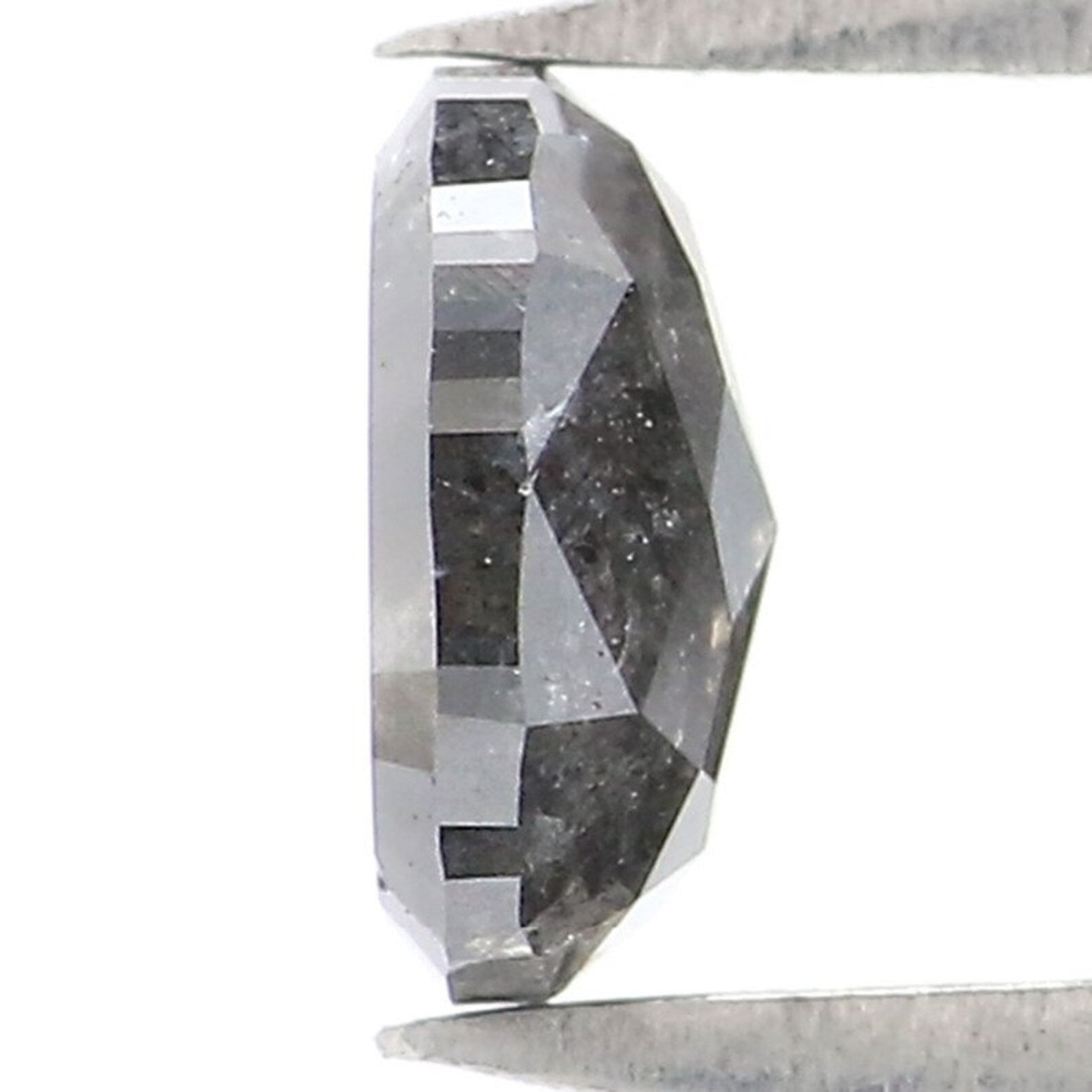 0.53 CT Natural Loose Oval Shape Diamond Salt And Pepper Oval Cut Diamond 5.55 MM Natural Loose Diamond Oval Shape Rose Cut Diamond NQ2048
