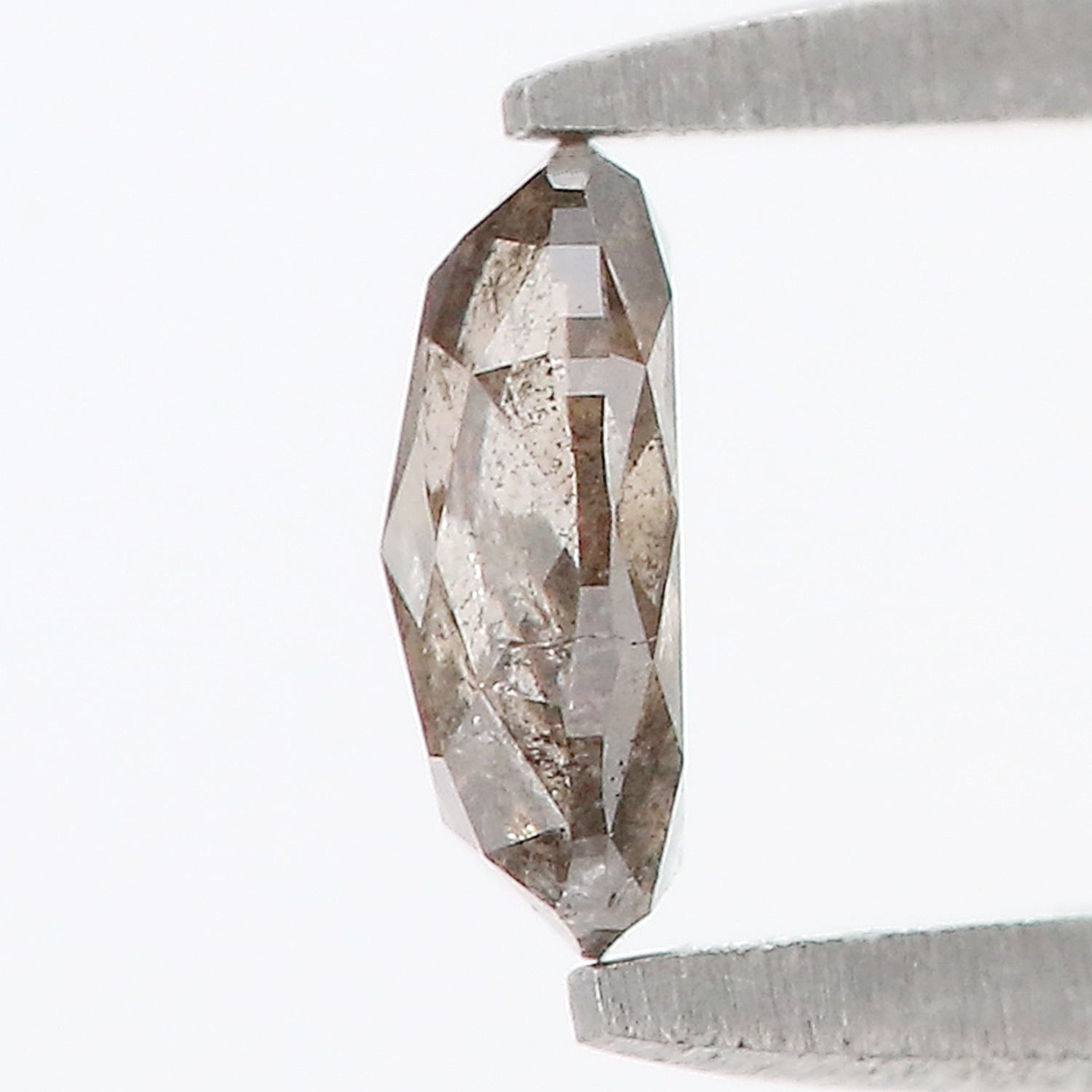 0.36 CT Natural Loose Oval Shape Diamond Salt And Pepper Oval Cut Diamond 5.25 MM Natural Loose Black Grey Color Oval Rose Cut Diamond LQ414