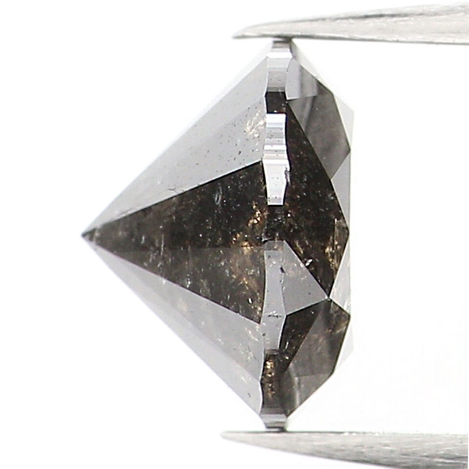 1.02 CT Natural Loose Round Shape Diamond Salt And Pepper Round Cut Diamond 6.10 MM Natural Loose Diamond Round Brilliant Cut Diamond QN1453