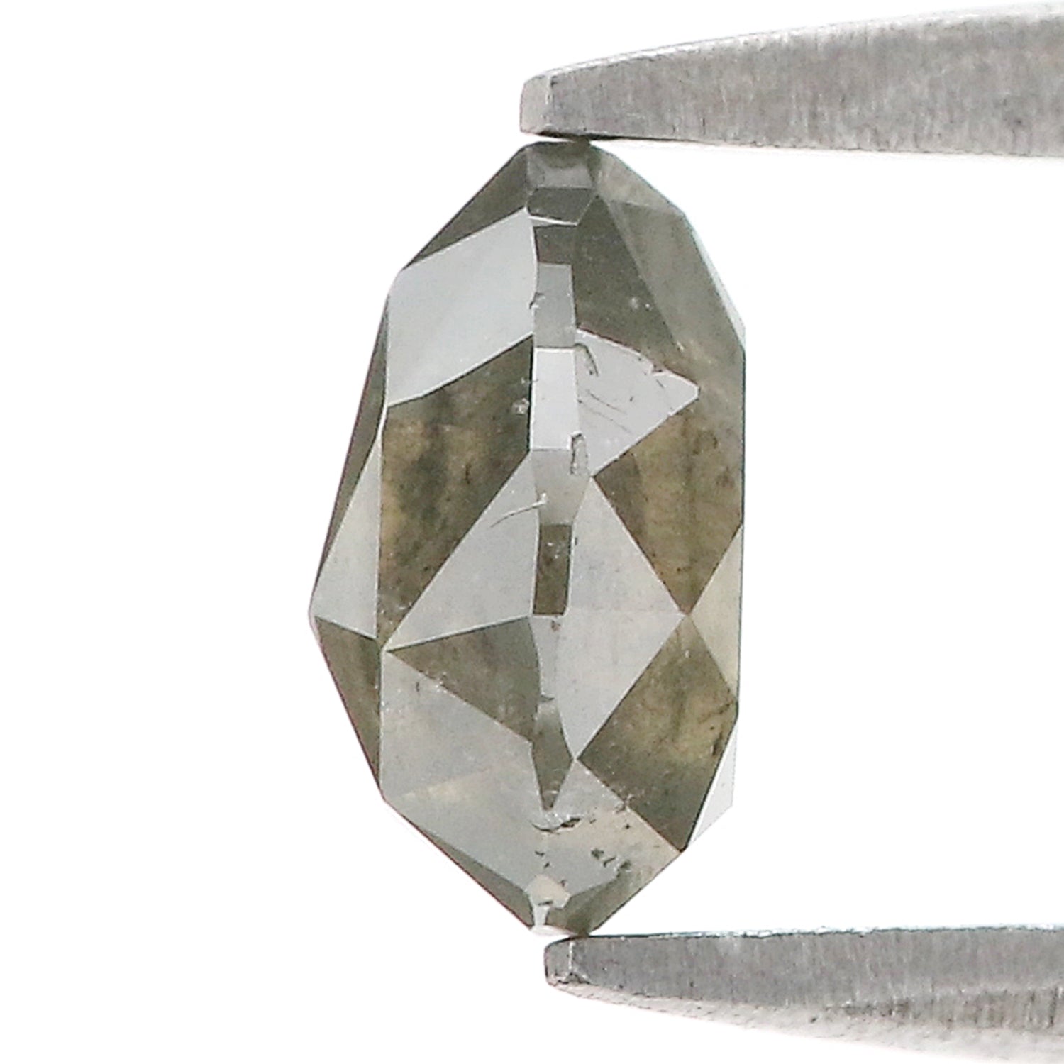 1.00 CT Natural Loose Pear Shape Diamond Grey Color Pear Cut Diamond 6.70 MM Natural Loose Grey Color Diamond Pear Rose Cut Diamond LQ7569