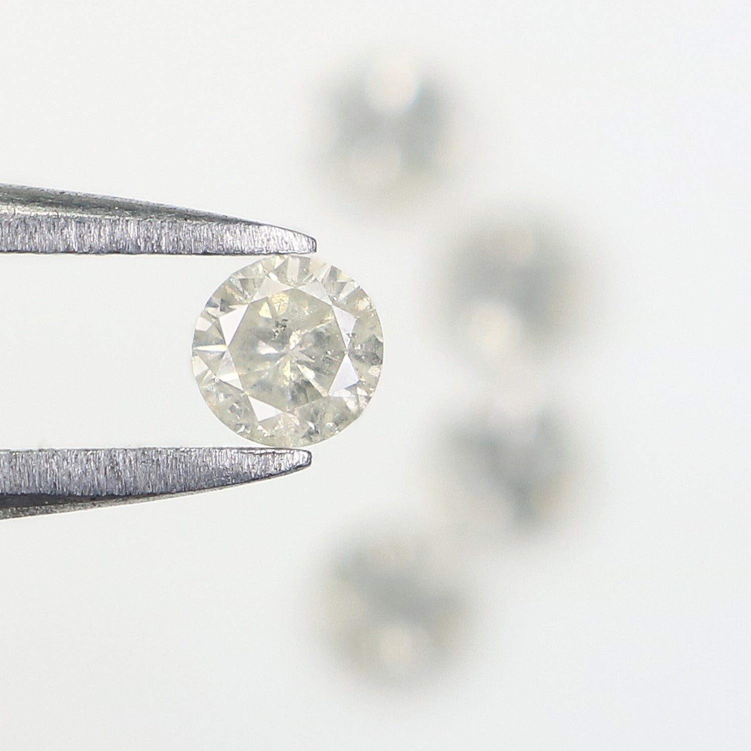 0.77 CT Natural Loose Round Shape Diamond Fancy Grey Color Round Cut Diamond 3.45 MM Natural Grey Color Round Brilliant Cut Diamond L3461