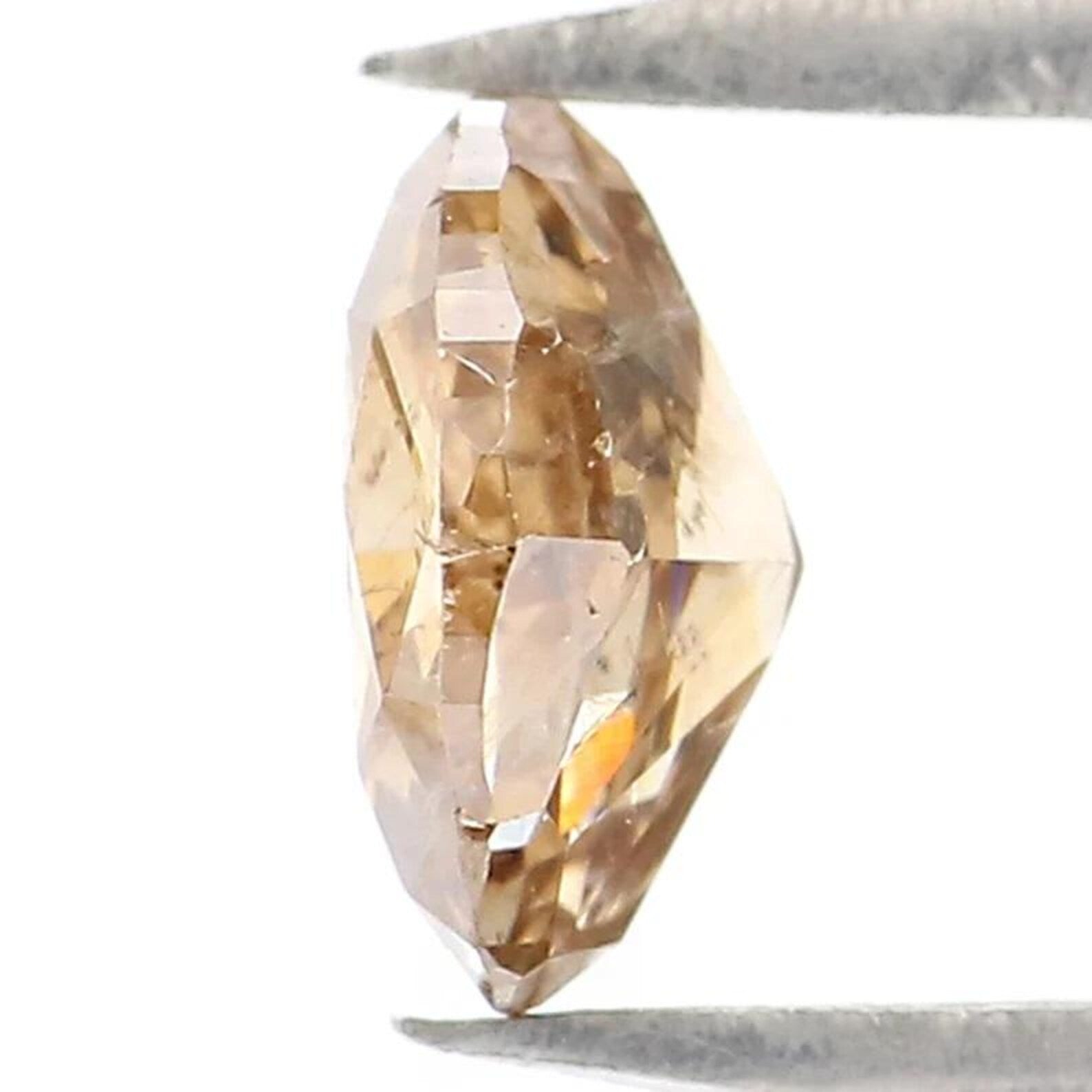 0.53 CT Natural Loose Oval Shape Diamond Brown Color Oval Cut Diamond 5.80 MM Natural Loose Brown Color Oval Brilliant Cut Diamond NQ9653