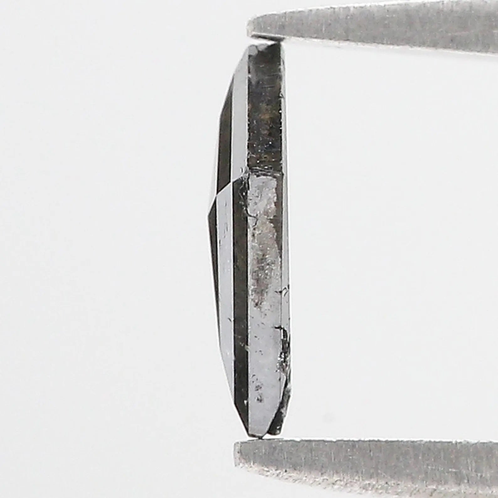 0.57 CT Natural Loose Kite Shape Diamond Salt And Pepper Kite Diamond 7.85 MM Natural Black Gray Color Diamond Kite Rose Cut Diamond N2590