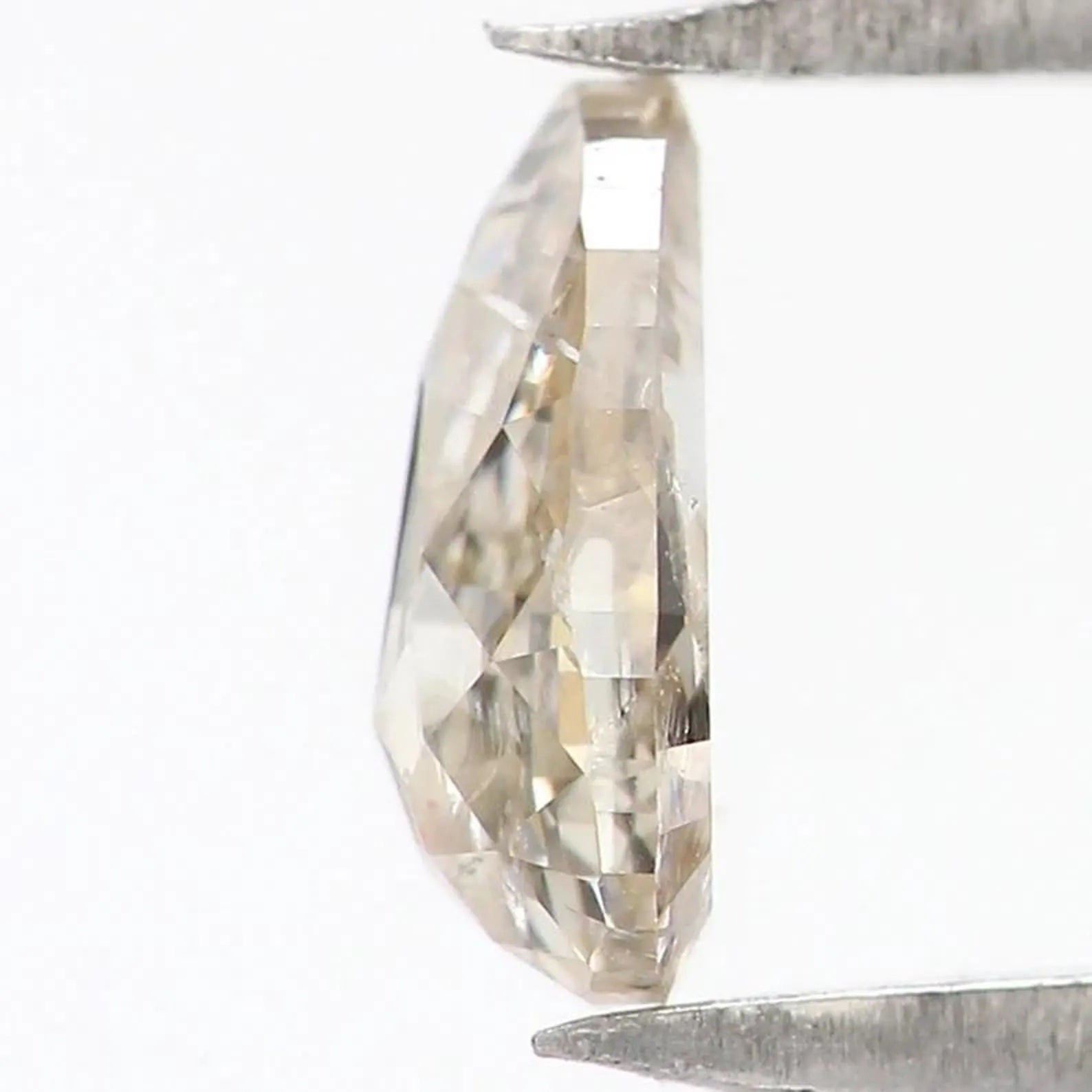 0.32 CT Natural Loose Pear Shape Diamond Brown Color Pear Cut Diamond 5.75 MM Natural Loose Diamond Brown Color Pear Rose Cut Diamond NQ1852