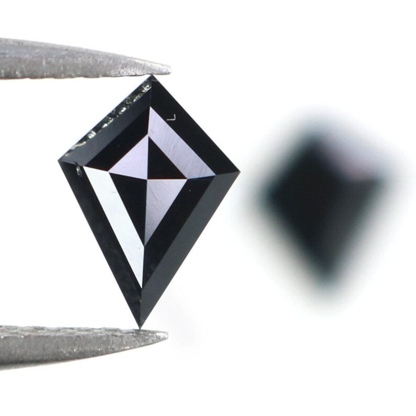 0.64 CT Natural Loose Kite Shape Pair Diamond Black Color Kite Cut Diamond 7.15 MM Natural Loose Diamond Kite Shape Rose Cut Diamond NQ2291