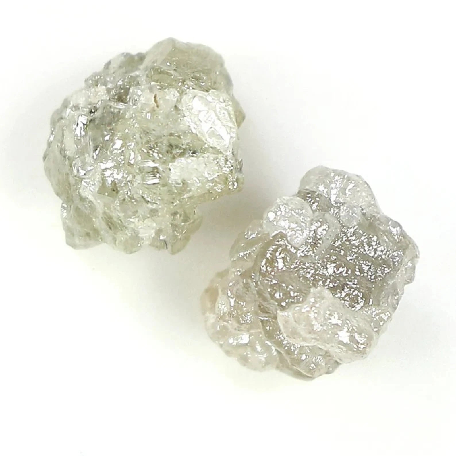 2.82 CT Natural Loose Rough Diamond Grey Color Rough Diamond 6.95 MM Natural Diamond Grey Color Irregular Cut Rough Shape Diamond NQ1452